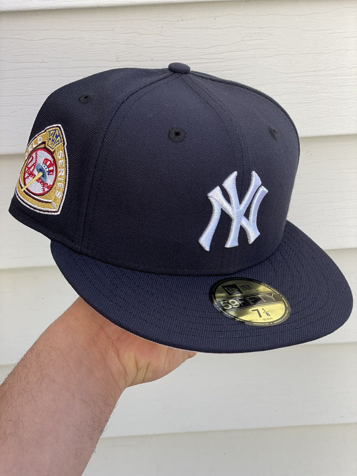 MLB New Era Hat Club NY Yankees Size 7 1/8 Pink UV 1950 WS Patch Size ONE SIZE - 1 Thumbnail