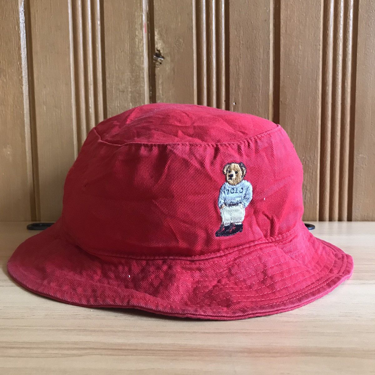 Polo Ralph Lauren × Vintage Vintage Polo bear polo by ralph lauren bucket hat streetwear Size ONE SIZE - 1 Thumbnail