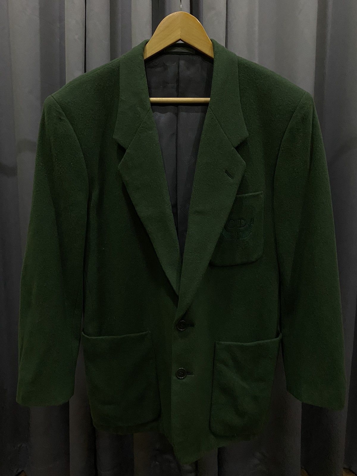 Christian Dior Monsieur Wool Embroidery Logo