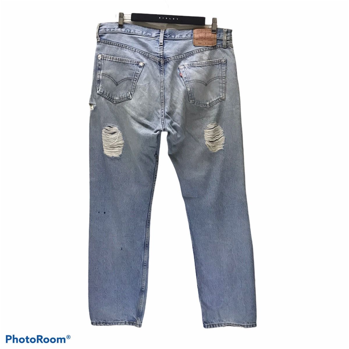 Levi's Vintage 90s Levis 501 Mickey Distressed Jeans Size US 36 / EU 52 - 2 Thumbnail
