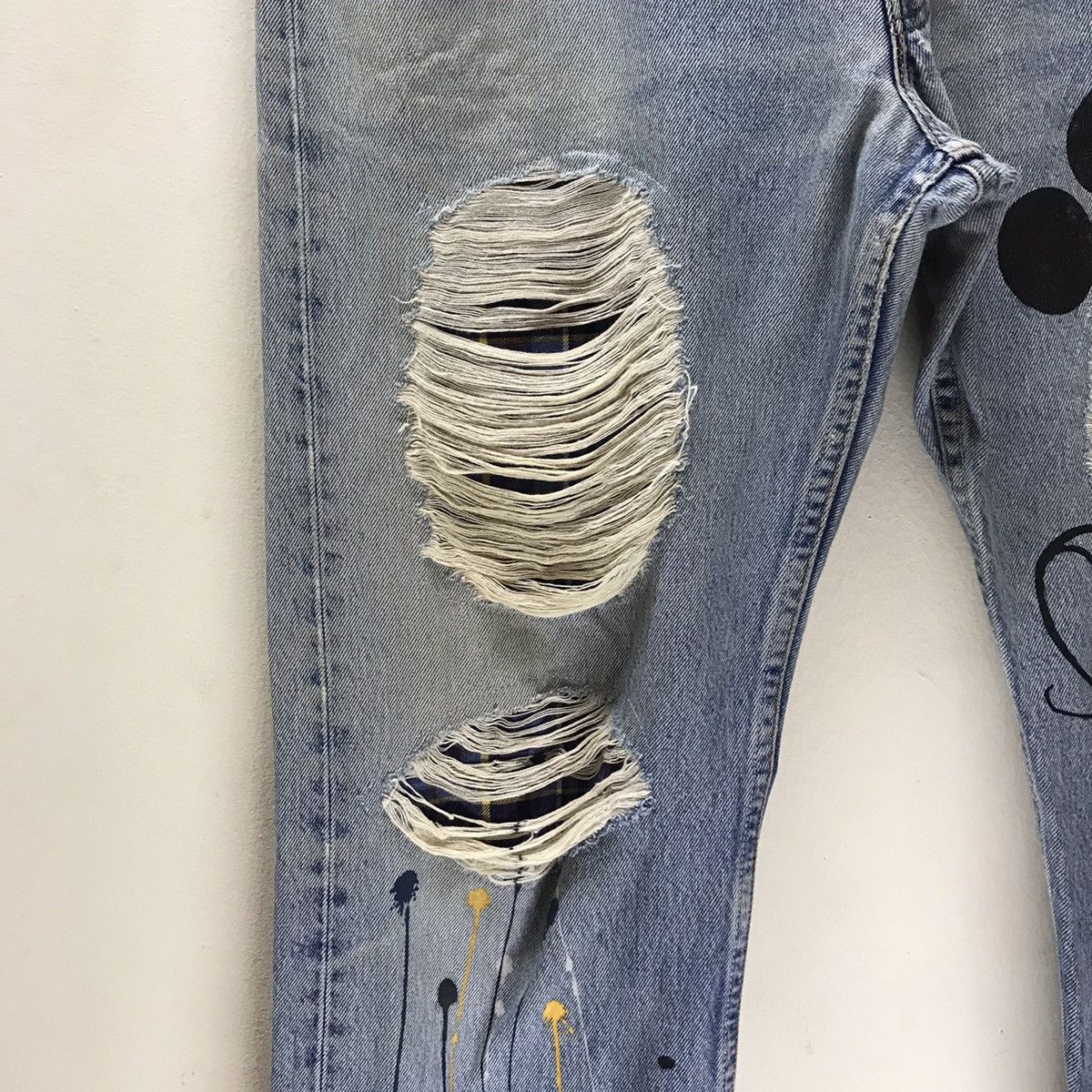 Levi's Vintage 90s Levis 501 Mickey Distressed Jeans Size US 36 / EU 52 - 6 Thumbnail