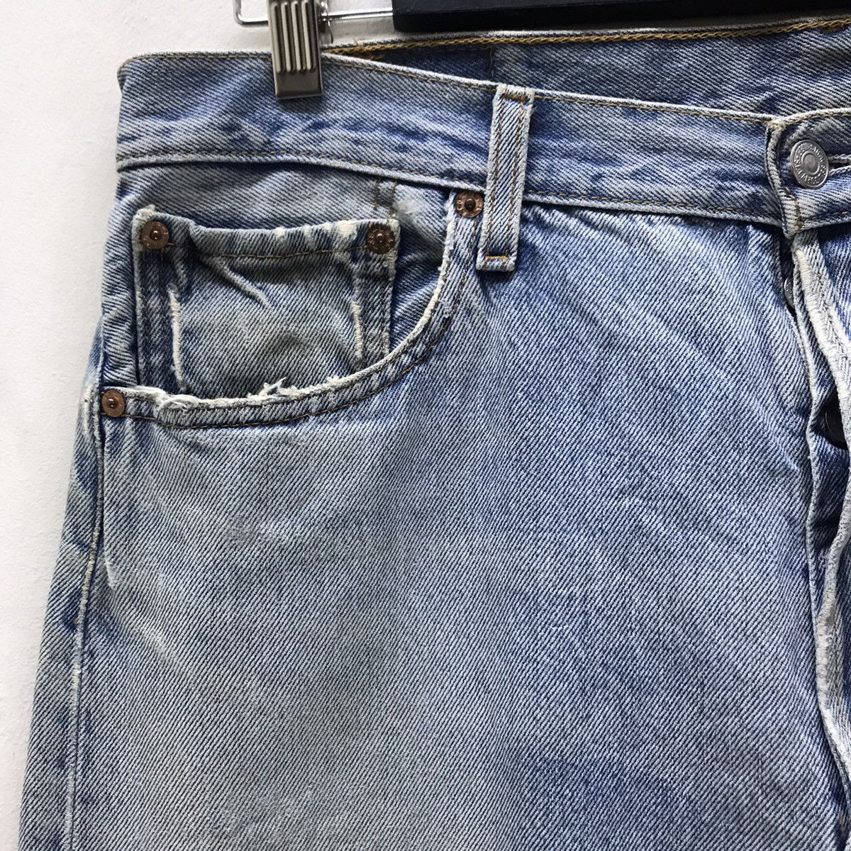 Levi's Vintage 90s Levis 501 Mickey Distressed Jeans Size US 36 / EU 52 - 4 Thumbnail