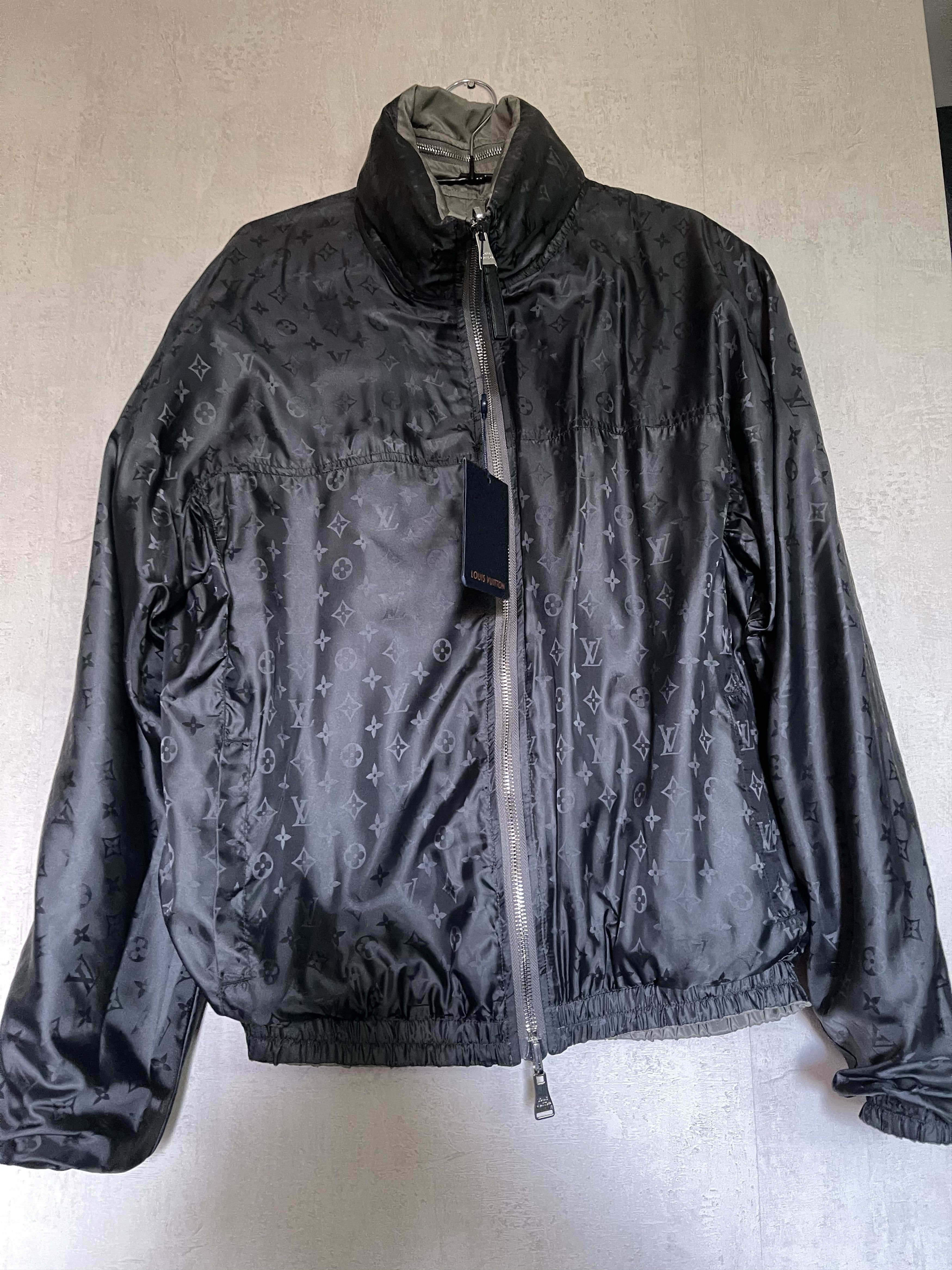 Louis Vuitton Reversible Monogram Windbreaker Dark Grey Men's