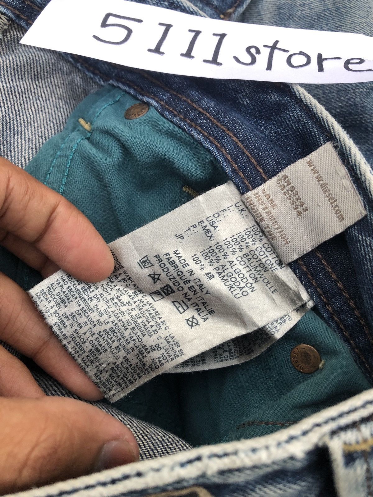 Diesel DIESEL LARKEE WASHED BLUE DENIM Size US 33 - 11 Thumbnail