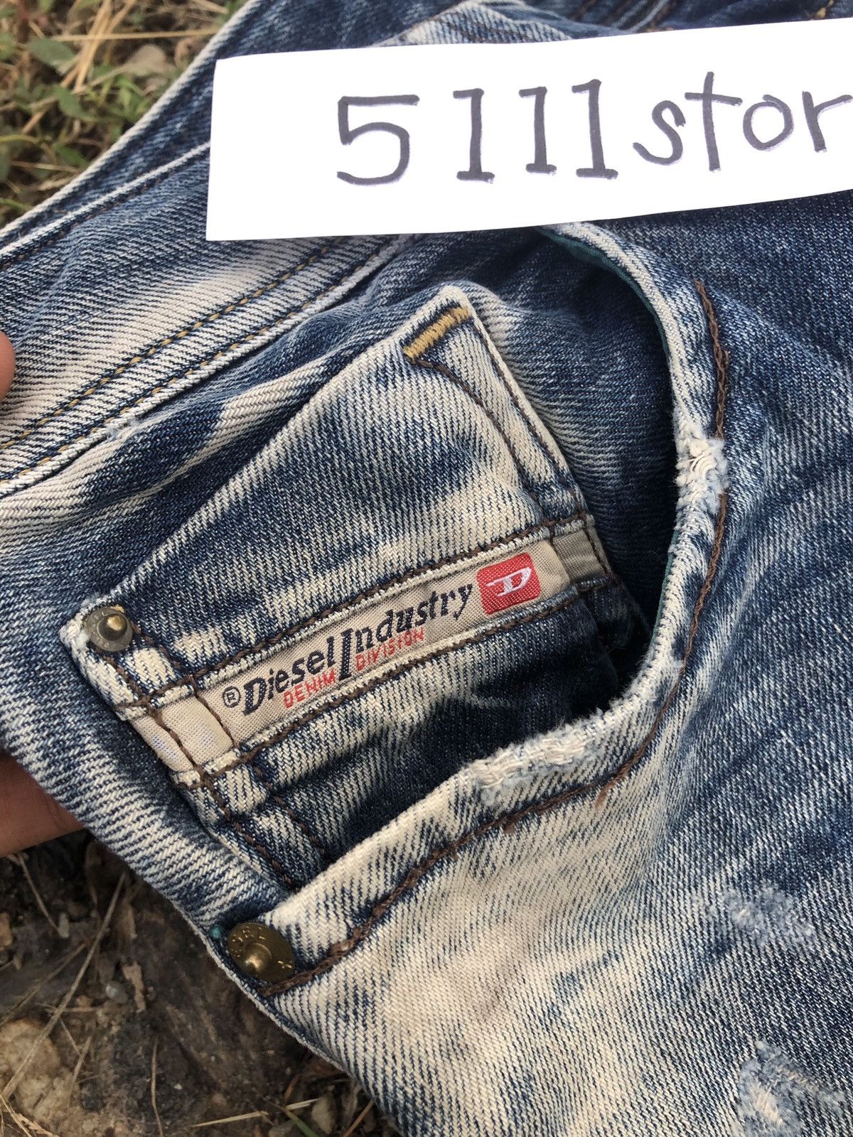 Diesel DIESEL LARKEE WASHED BLUE DENIM Size US 33 - 9 Thumbnail