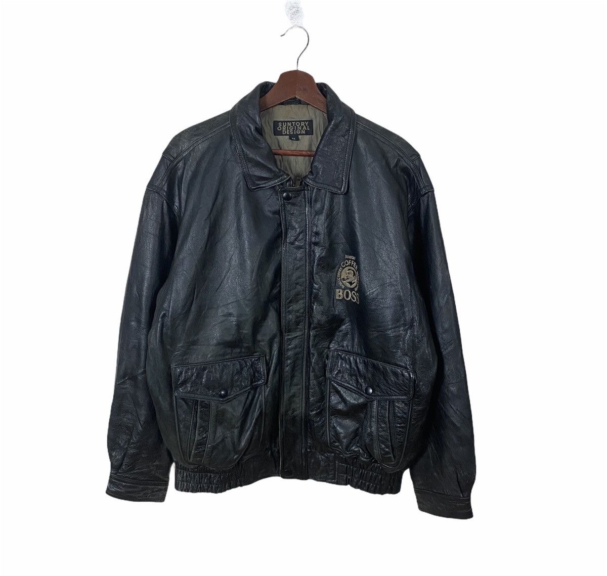 ジャケット・アウター 90s boss suntory A-2 real leather jacket SUNTORY BOSS LEATHER JACKET M 1994 | eBay