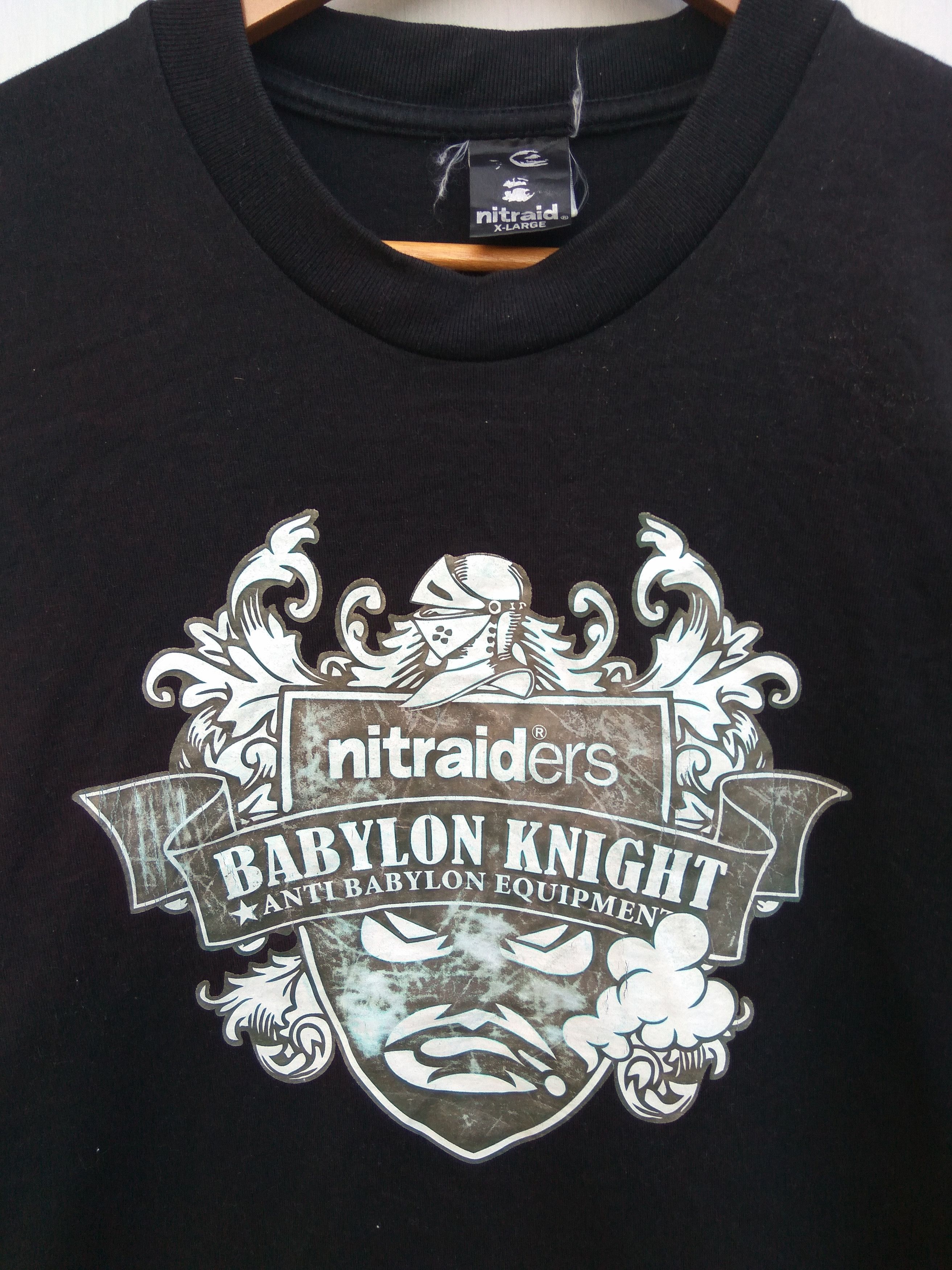 Nitraid Nitraid t shirt spell out anti babylon equipment Size US XL / EU 56 / 4 - 2 Thumbnail