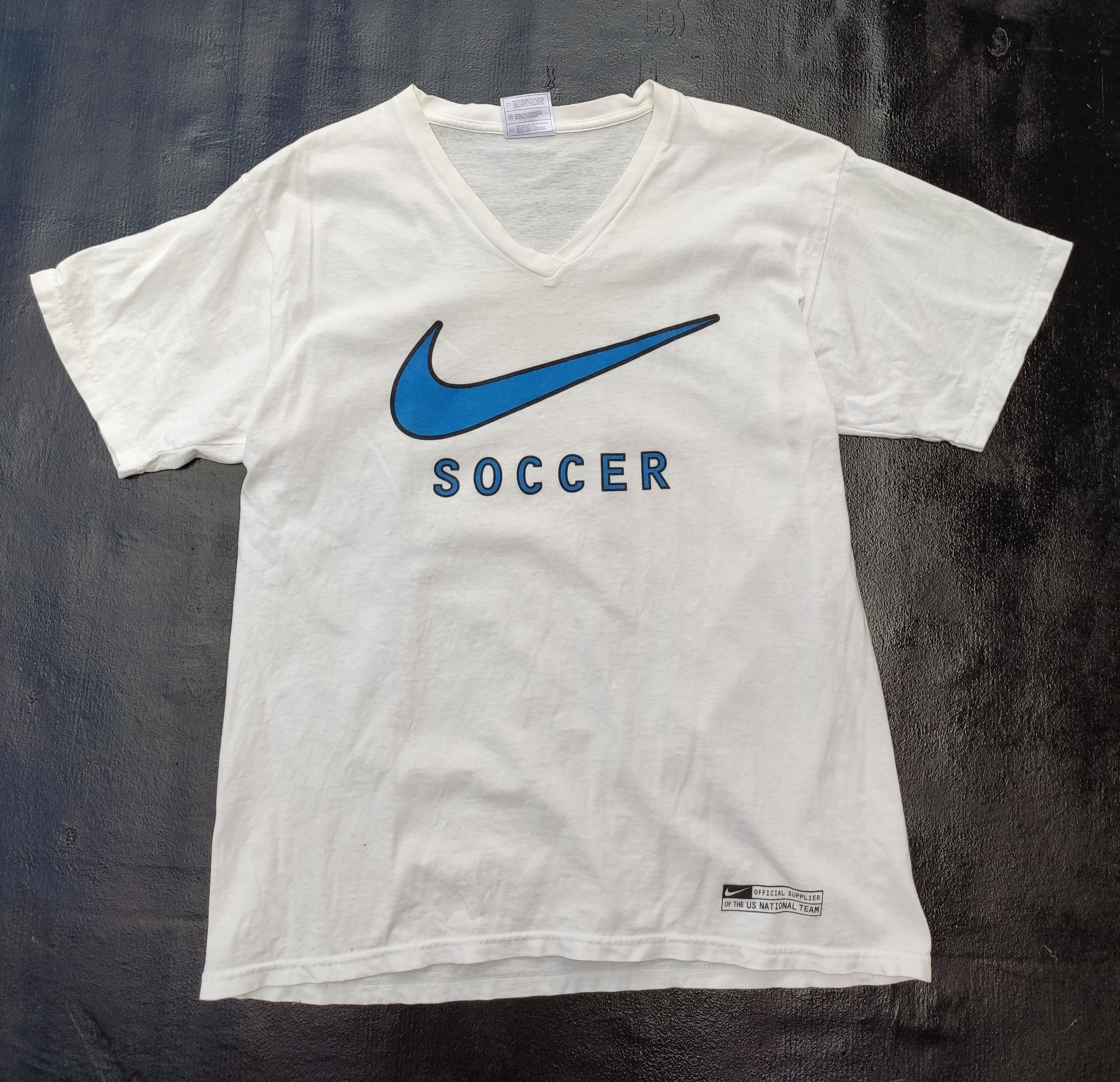 Nike 🔥 Vintage 90s Vintage Nike t shirt Nike Soccer Size US M / EU 48-50 / 2 - 1 Thumbnail