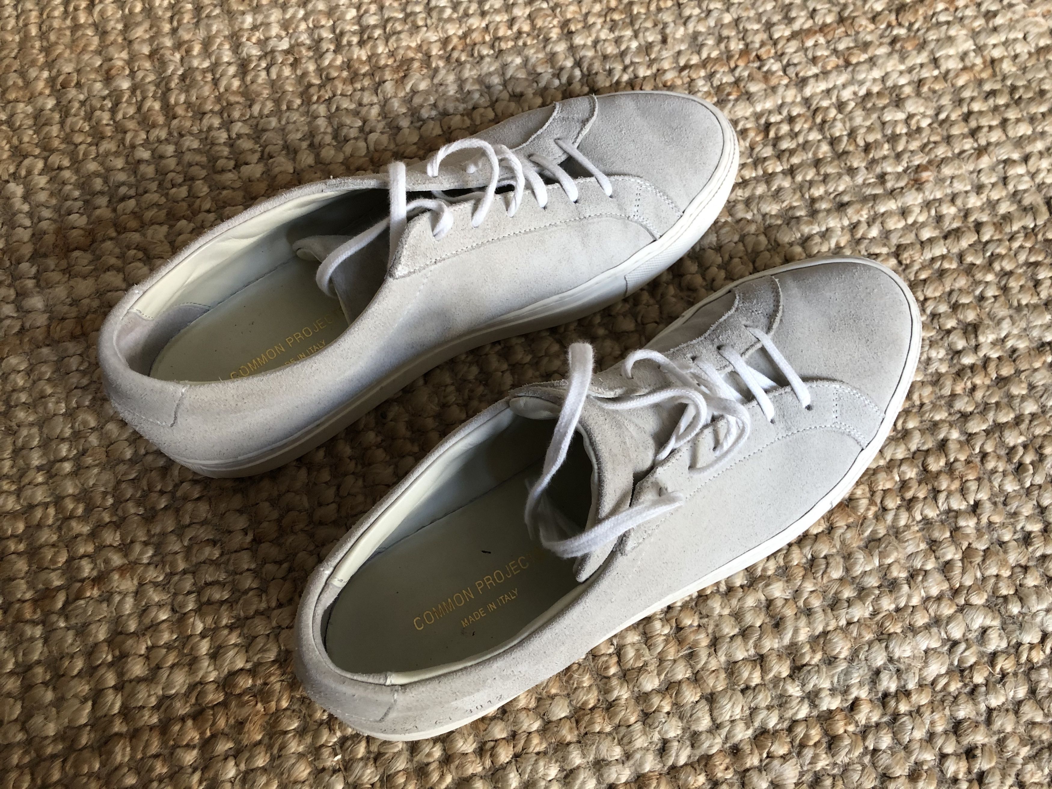 COMMON PROJECTS Achilles Low Sneakers Grey Nubuck 2366 EU 44 US 11 Shoes ITALY TH_F061562X_B00_0? main image 3