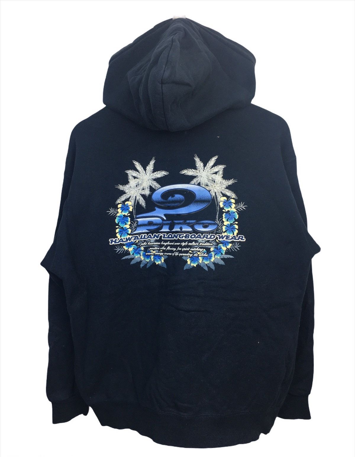 Vintage Hawaiian Piko Big Logo Full Zipper Hoodie