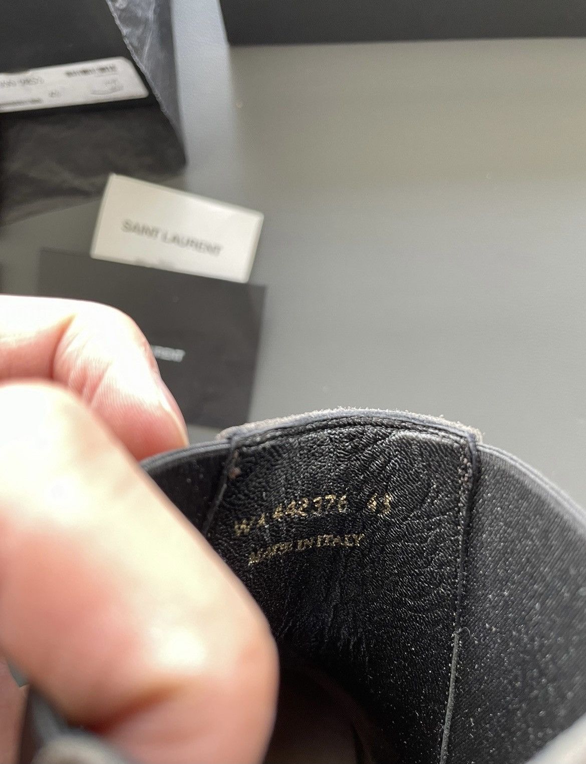 Hedi Slimane × Saint Laurent Paris × Yves Saint Laurent Super Runway Limited Edition YSL Suede Leather Chelsea Boots Size US 10 / EU 43 - 21 Thumbnail