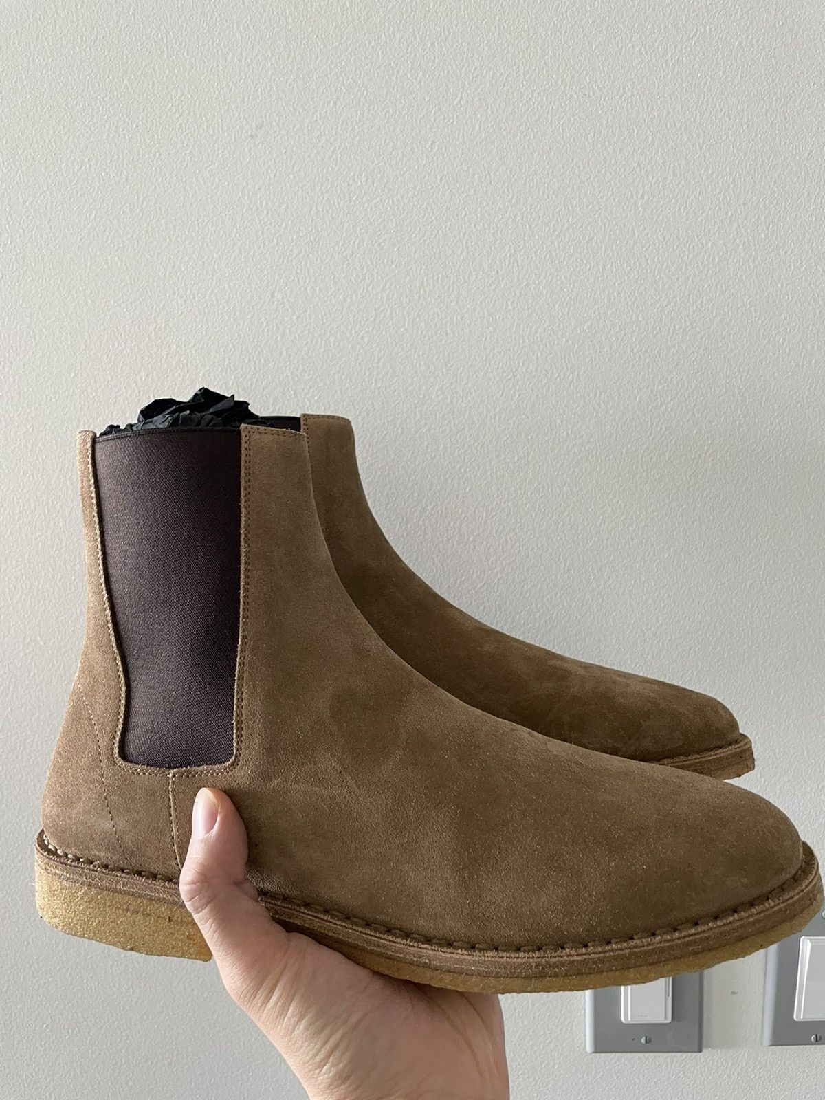 Saint Laurent Paris Suede Chelsea Boot | Grailed