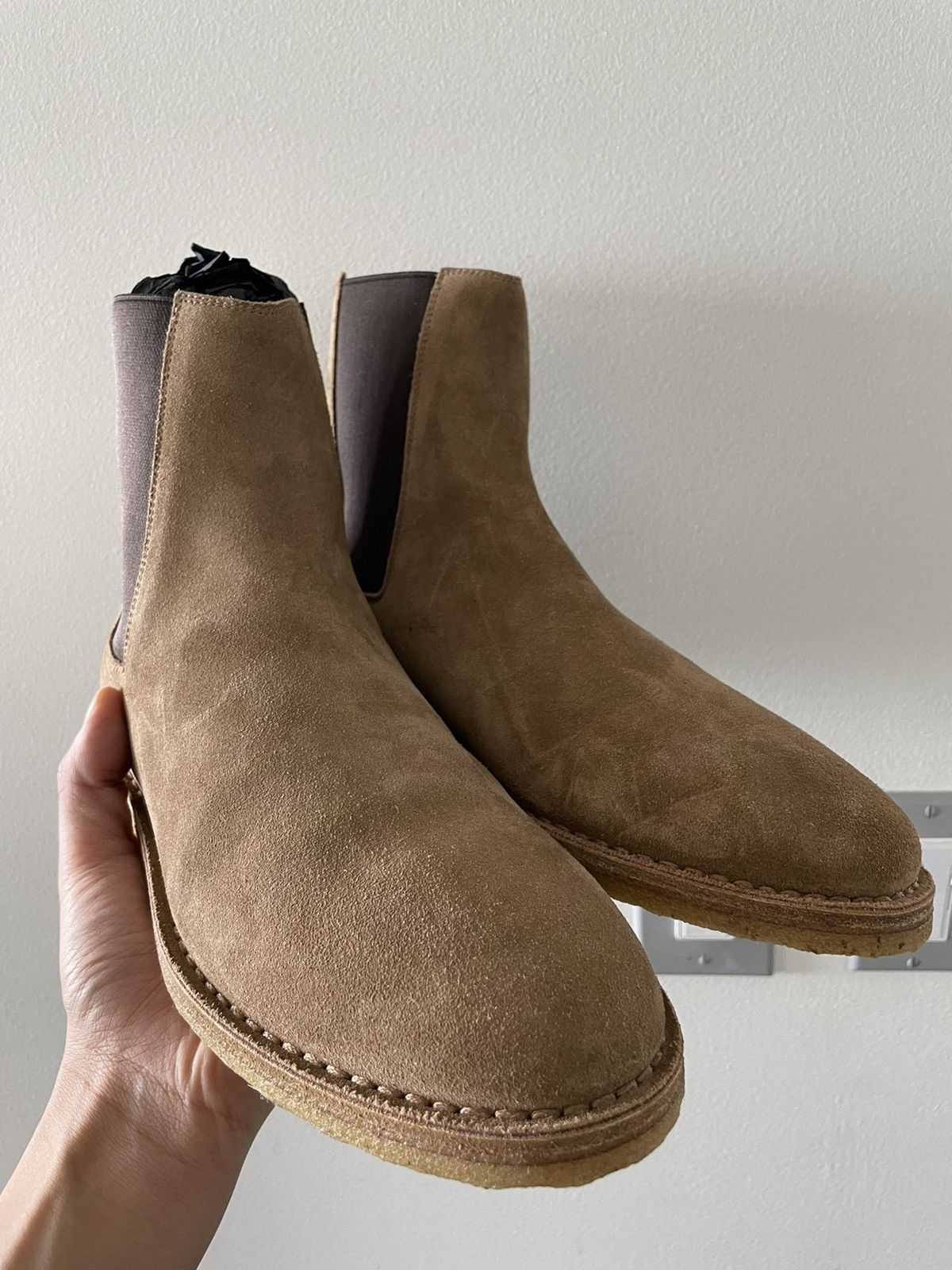 Hedi Slimane × Saint Laurent Paris × Yves Saint Laurent Super Runway Limited Edition YSL Suede Leather Chelsea Boots Size US 10 / EU 43 - 14 Thumbnail