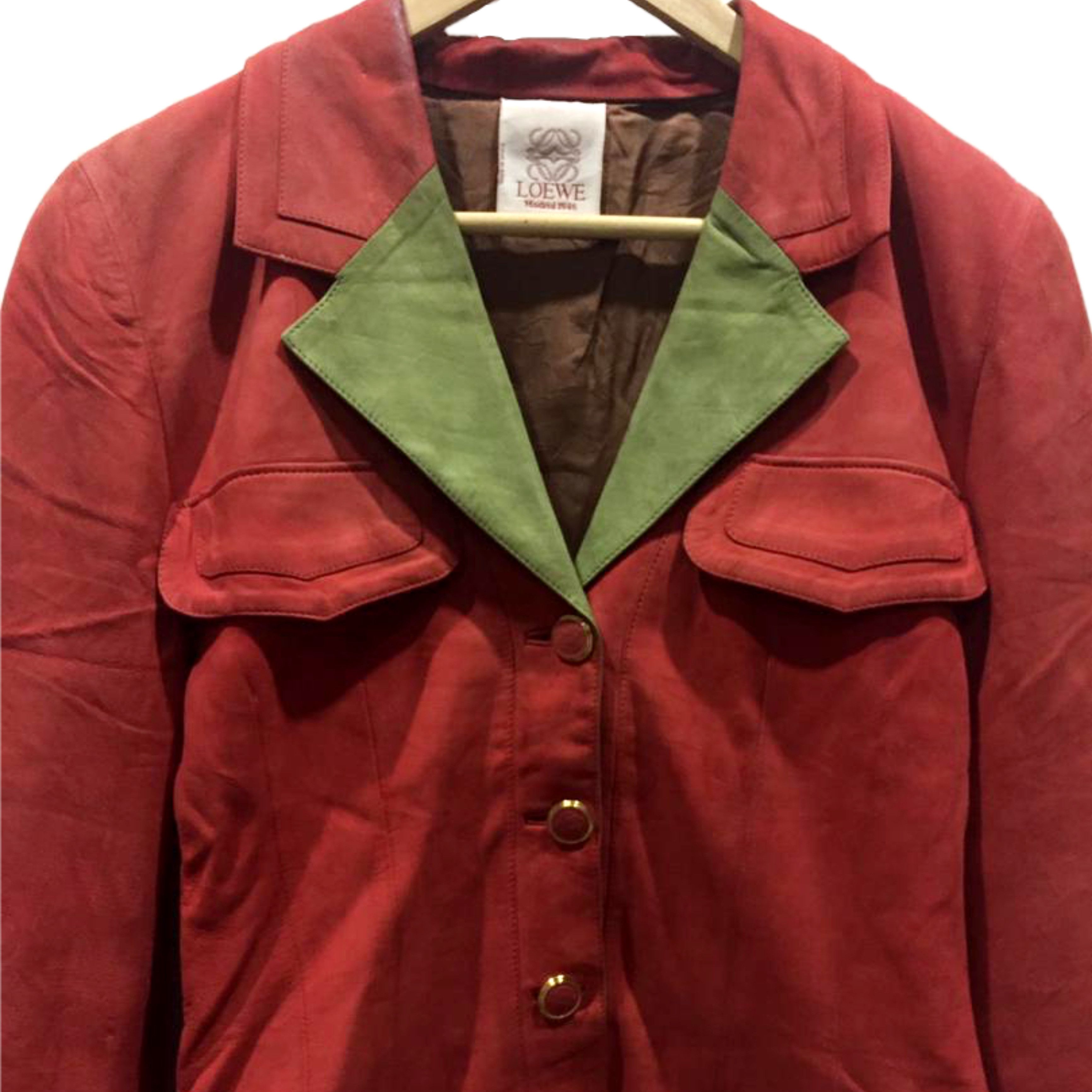 Loewe LOEWE Madrid Soft Leather Jacket Luxury Designer Japan Size US XXS / EU 40 - 2 Thumbnail