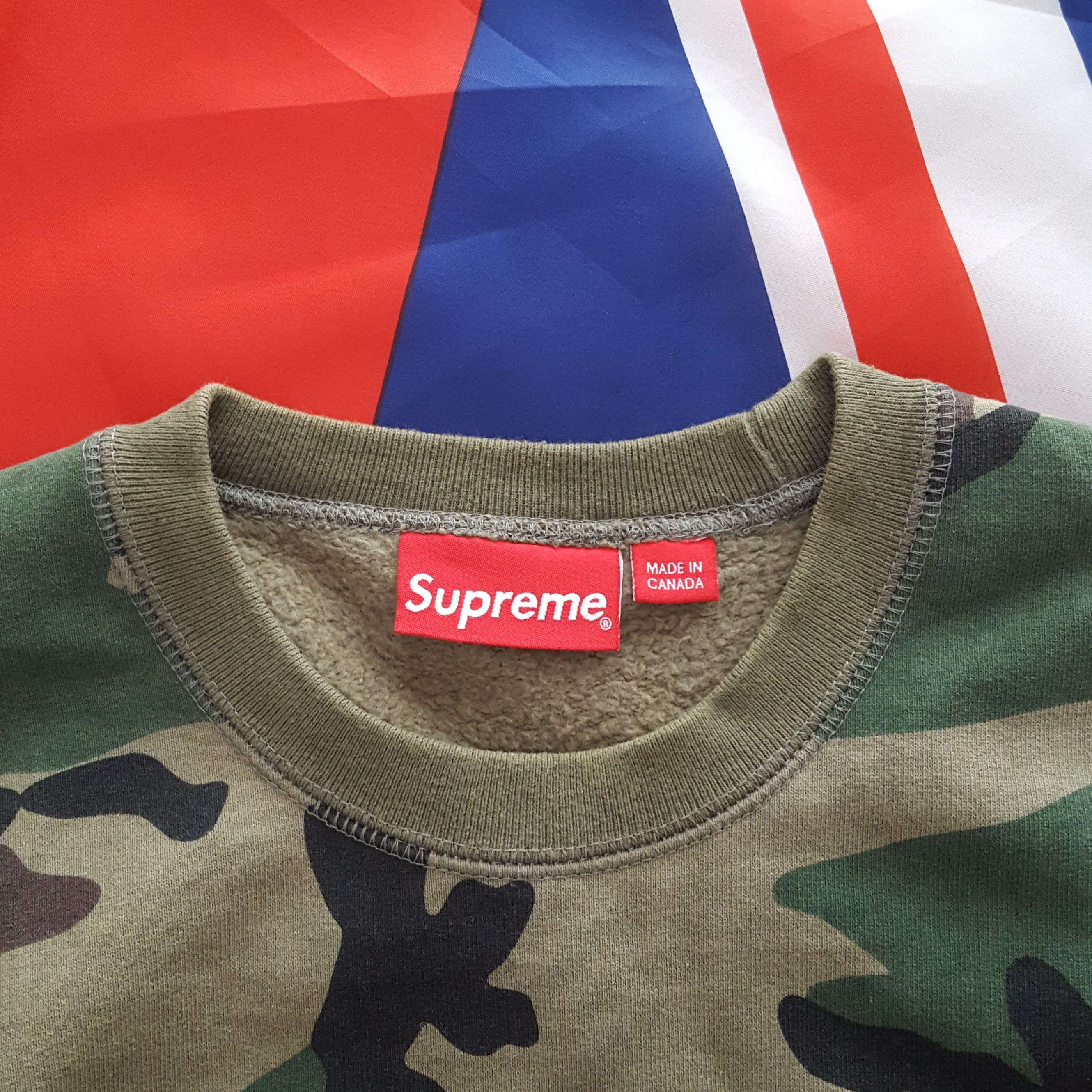 Supreme FW15 Woodland Camo Box Logo Crewneck Size US M / EU 48-50 / 2 - 7 Thumbnail