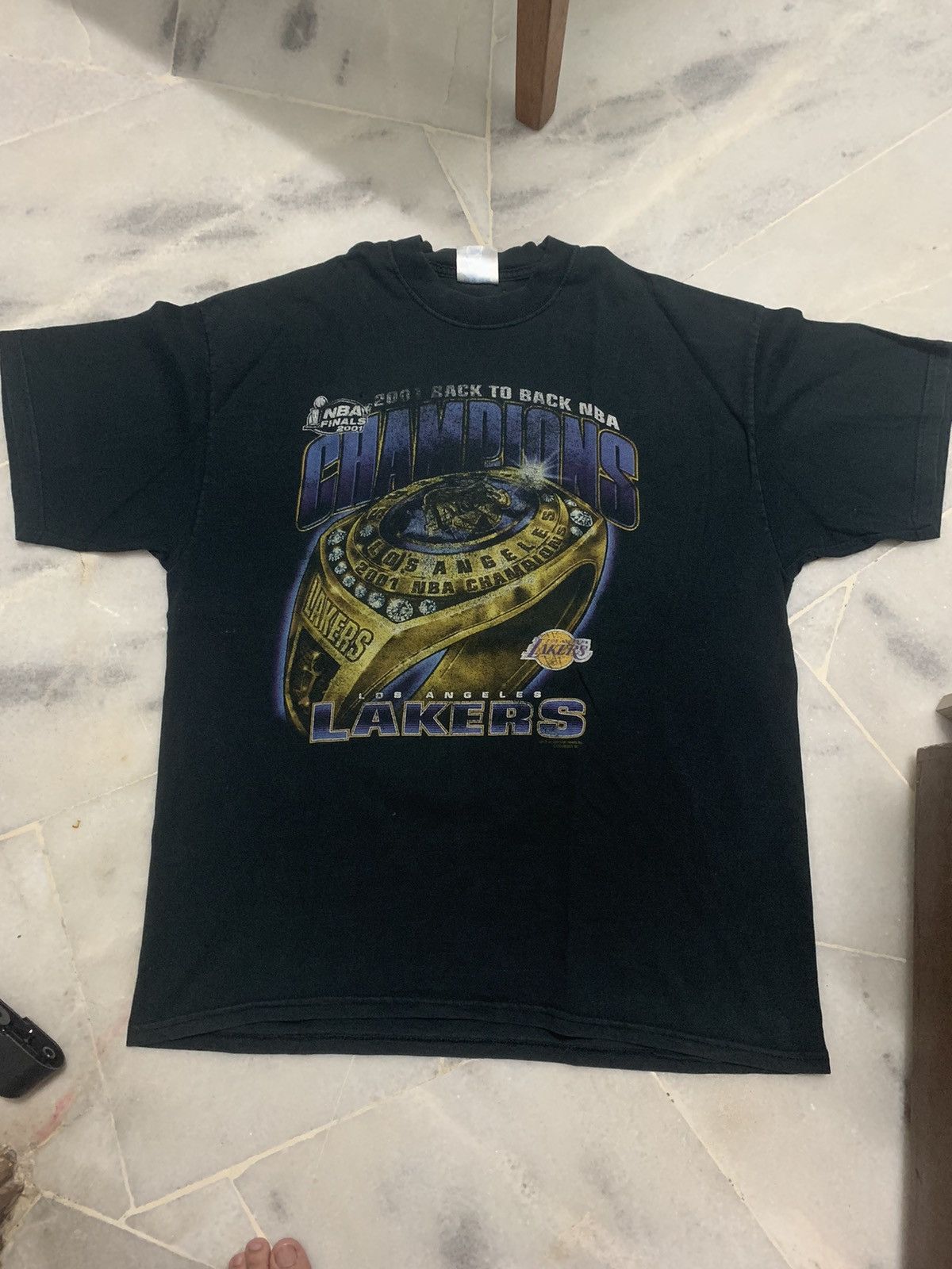 NBA × Vintage Vintage 2001 Lakers Ring Back to Back NBA Champion Size US XL / EU 56 / 4 - 1 Thumbnail