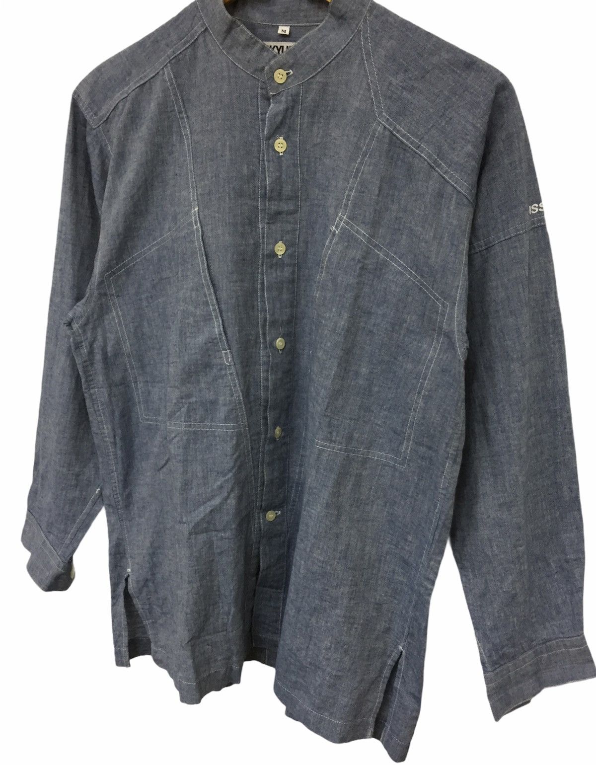 Issey Miyake 1982 ISSEY MIYAKE Issey Skyline Chambray button up shirt Size US M / EU 48-50 / 2 - 2 Thumbnail
