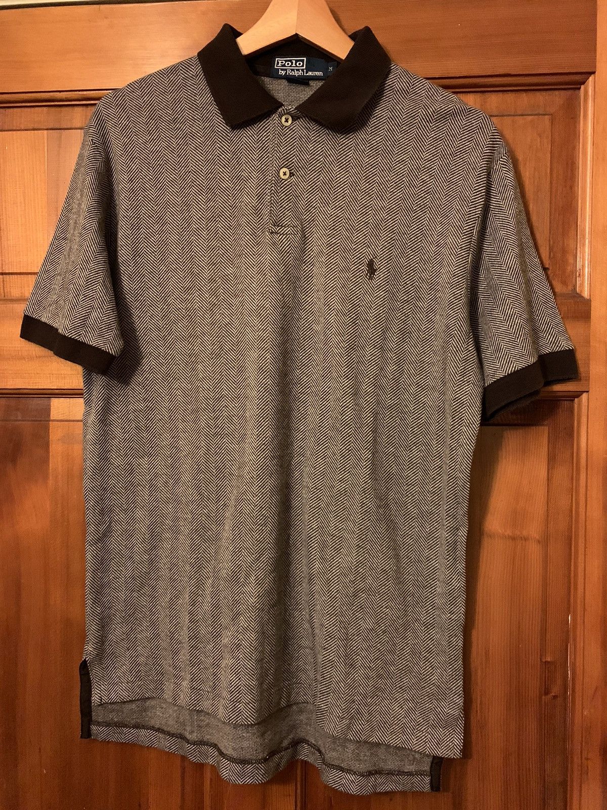 Polo Ralph Lauren × Ralph Lauren × Vintage *RARE* Vintage Polo Ralph Lauren Herringbone USA Made Polo Size US M / EU 48-50 / 2 - 1 Thumbnail