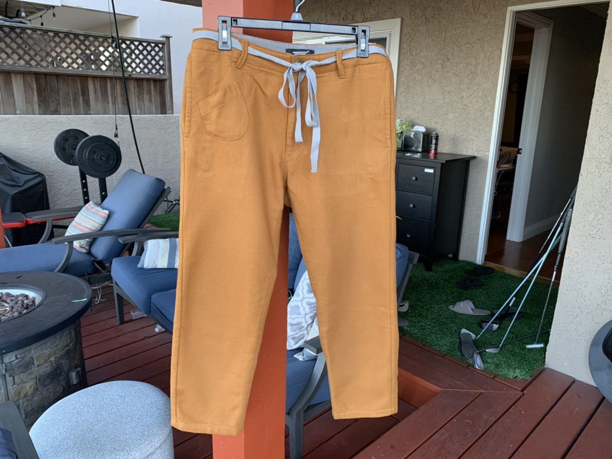 Undercover Undercover Tan with Grey Waist Tie Cropped Pants Size US 30 / EU 46 - 1 Thumbnail