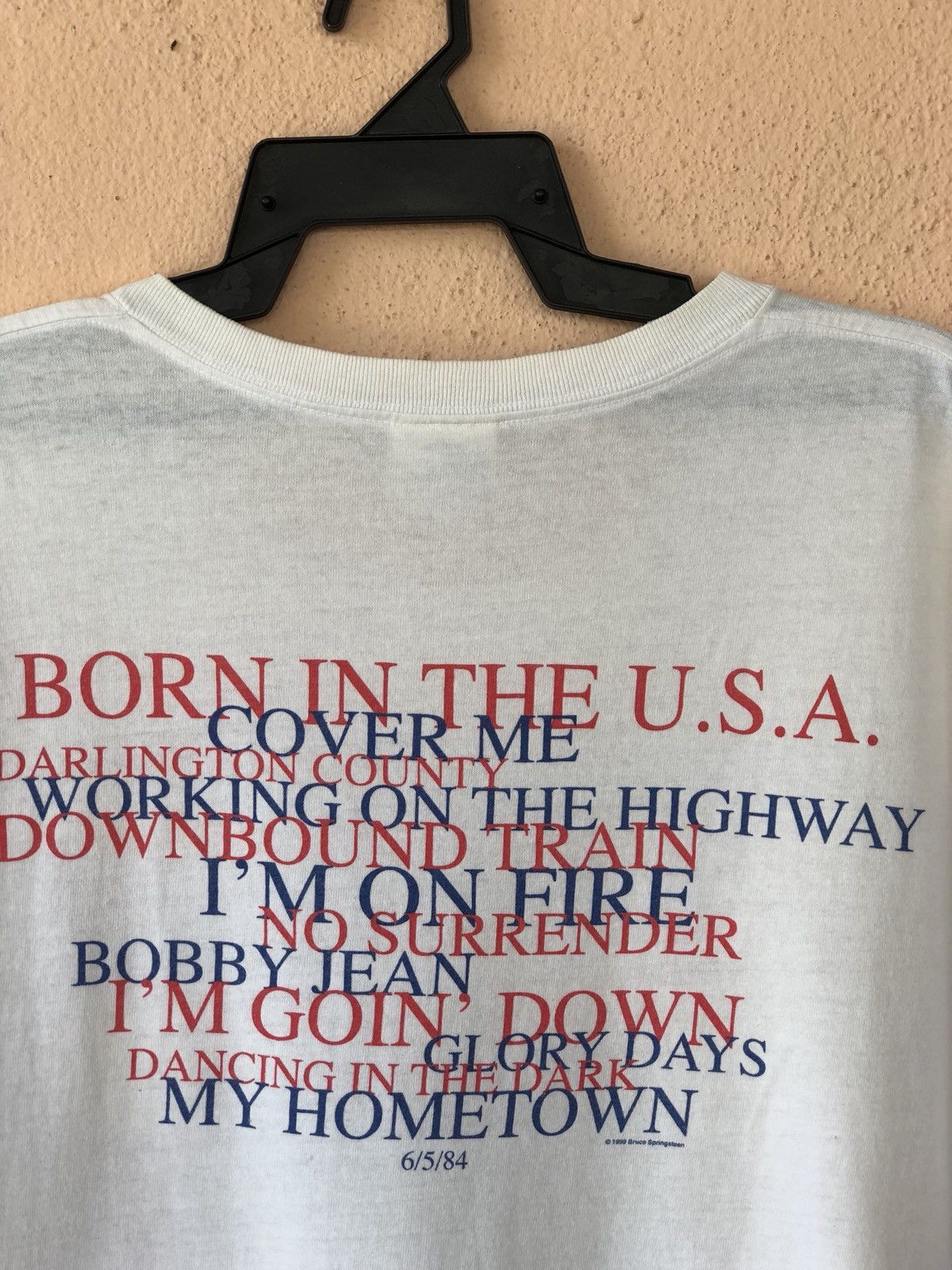 Band Tees × Vintage Vintage 90s BRUCE SPRINGSTEEN Album Promo Tee Size US L / EU 52-54 / 3 - 8 Thumbnail