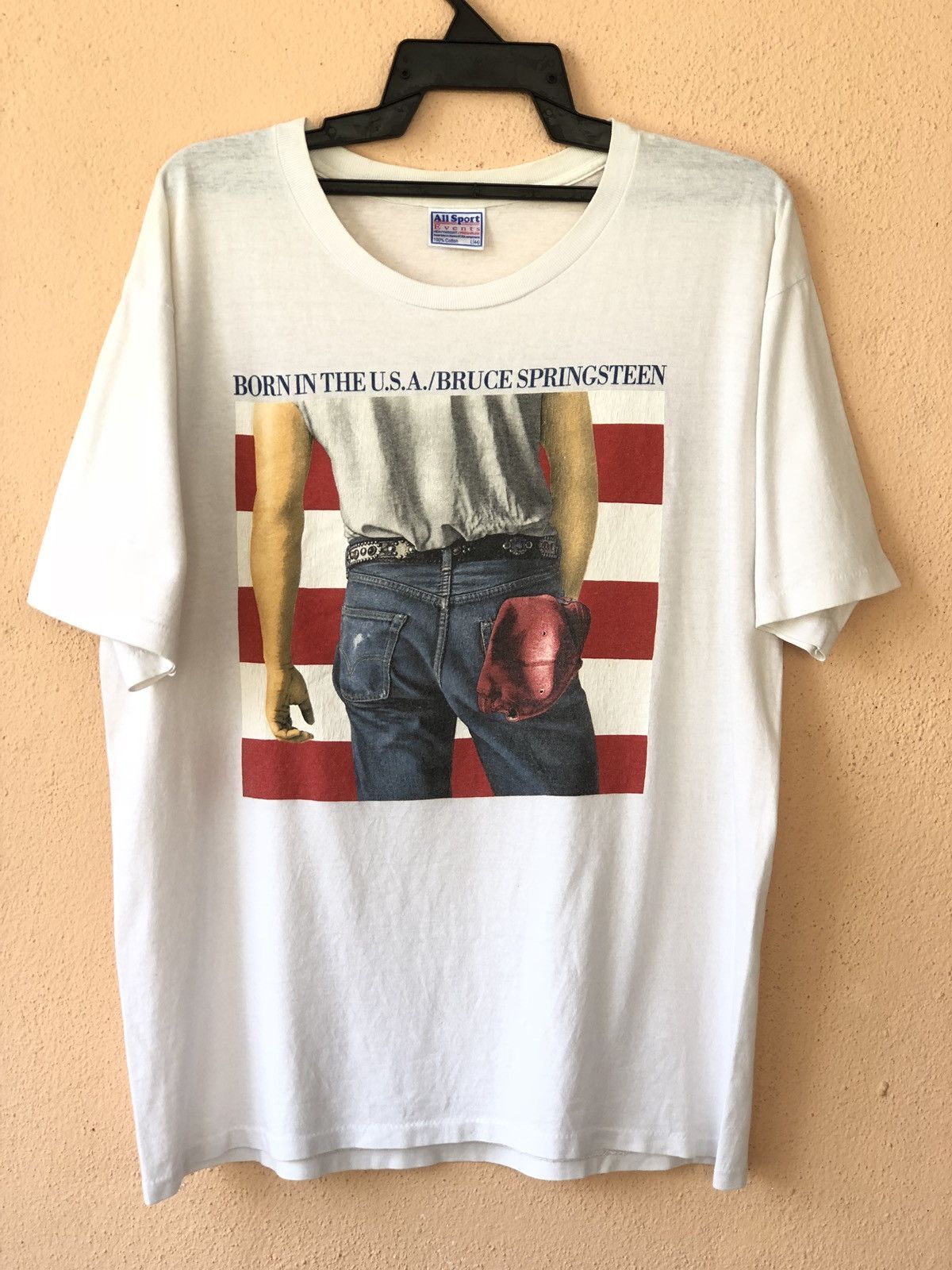 Band Tees × Vintage Vintage 90s BRUCE SPRINGSTEEN Album Promo Tee Size US L / EU 52-54 / 3 - 1 Thumbnail