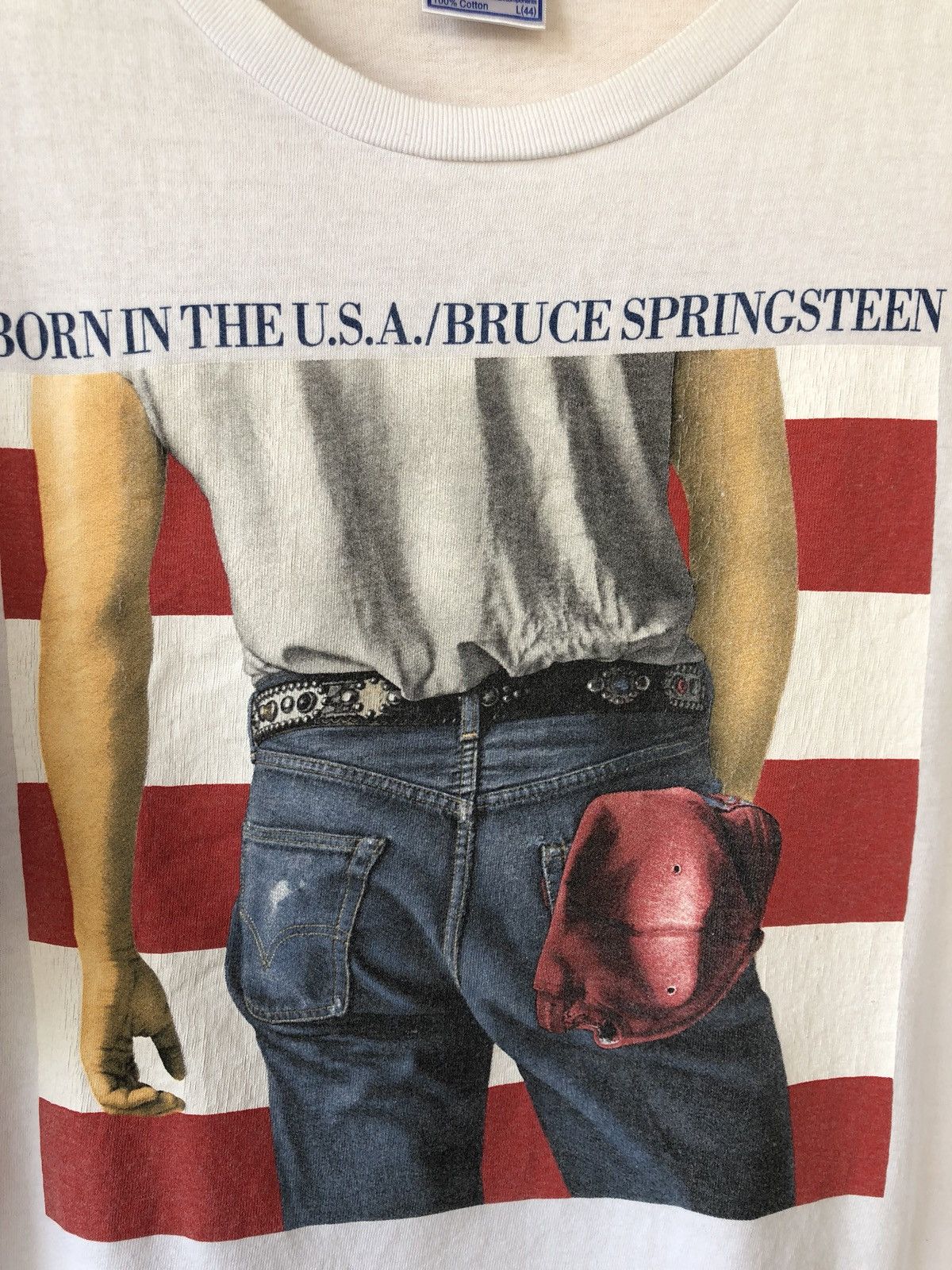 Band Tees × Vintage Vintage 90s BRUCE SPRINGSTEEN Album Promo Tee Size US L / EU 52-54 / 3 - 3 Thumbnail