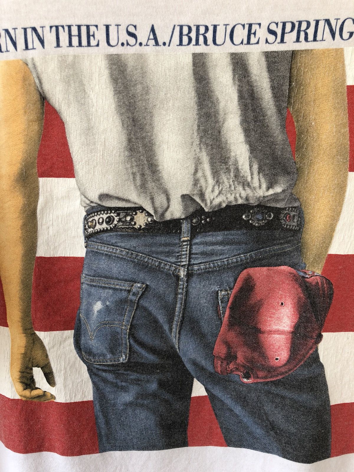 Band Tees × Vintage Vintage 90s BRUCE SPRINGSTEEN Album Promo Tee Size US L / EU 52-54 / 3 - 5 Thumbnail