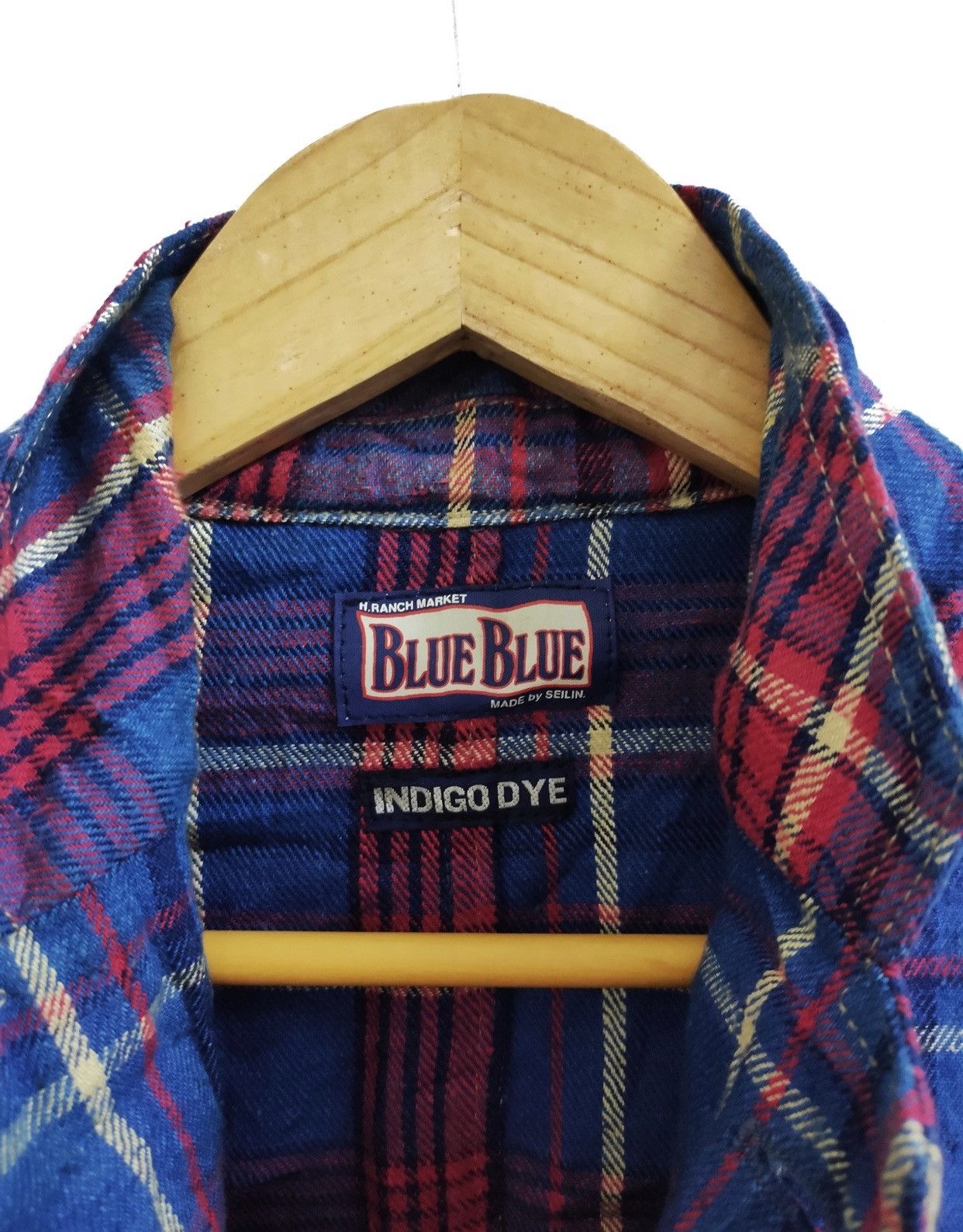 Blue Blue Japan × Flannel × HOLLYWOOD RANCH MARKET Blue Blue Japan Indigo Dye Checkered Size US S / EU 44-46 / 1 - 8 Thumbnail