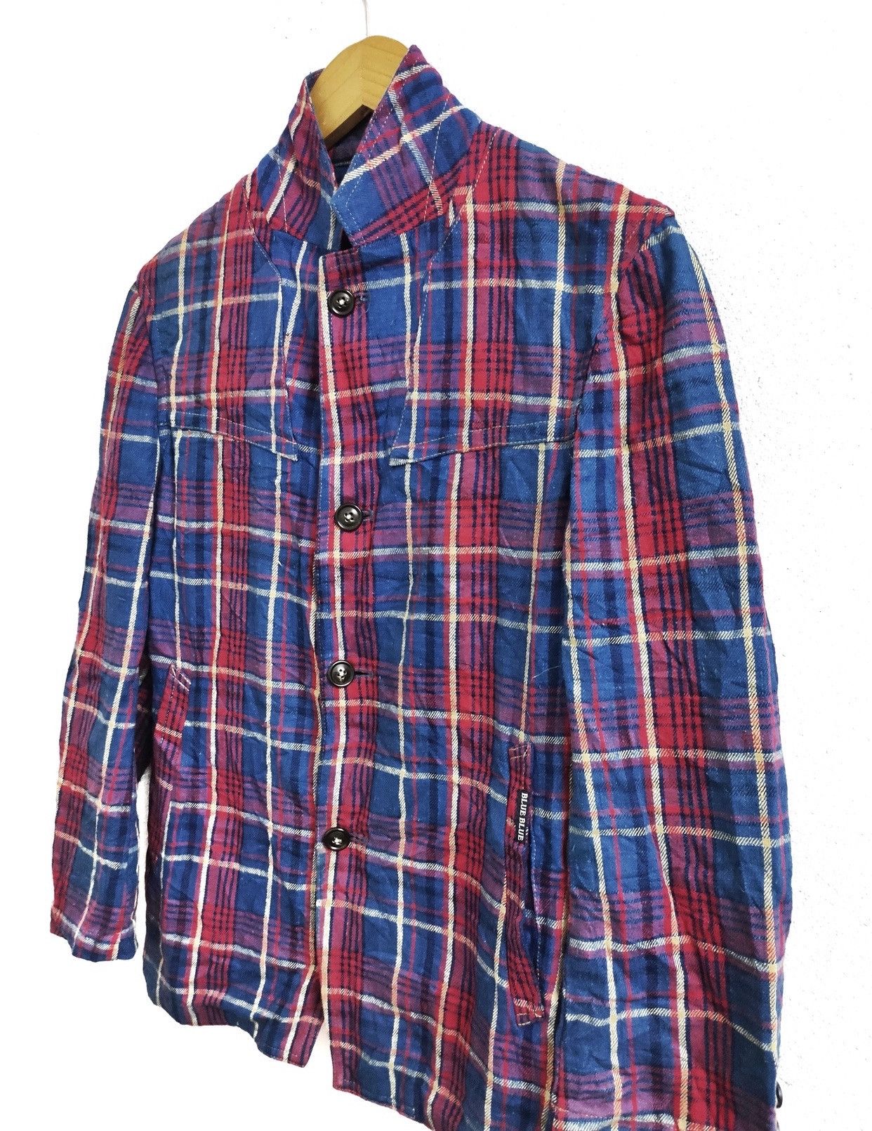 Blue Blue Japan × Flannel × HOLLYWOOD RANCH MARKET Blue Blue Japan Indigo Dye Checkered Size US S / EU 44-46 / 1 - 2 Thumbnail