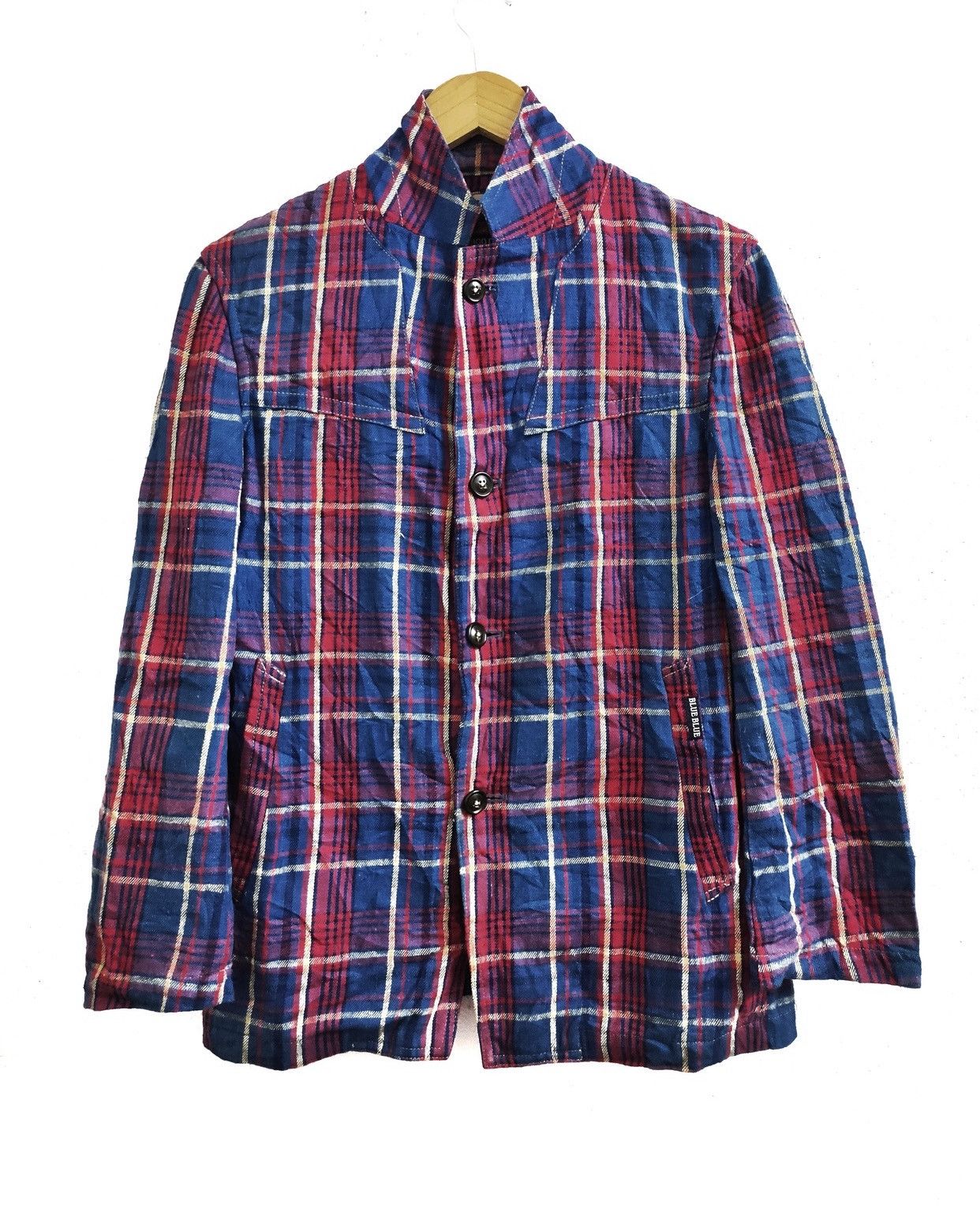 Blue Blue Japan × Flannel × HOLLYWOOD RANCH MARKET Blue Blue Japan Indigo Dye Checkered Size US S / EU 44-46 / 1 - 1 Thumbnail