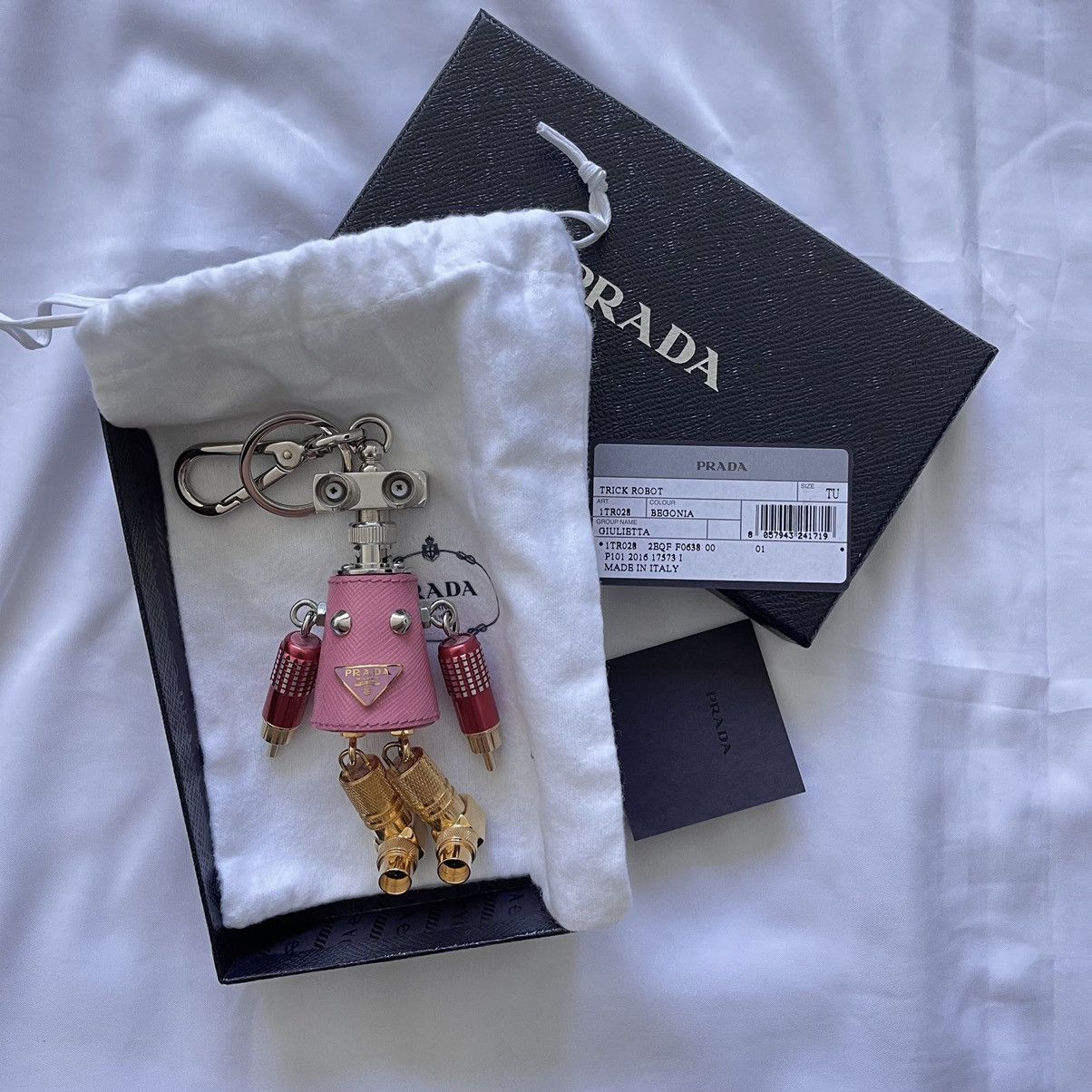 ファッション雑貨・小物その他 PRADA 25SS Multi Robot l Keyring 2TR110 ZRO F0055 Prada // Black & Multi Robot Keychain – VSP Consignment