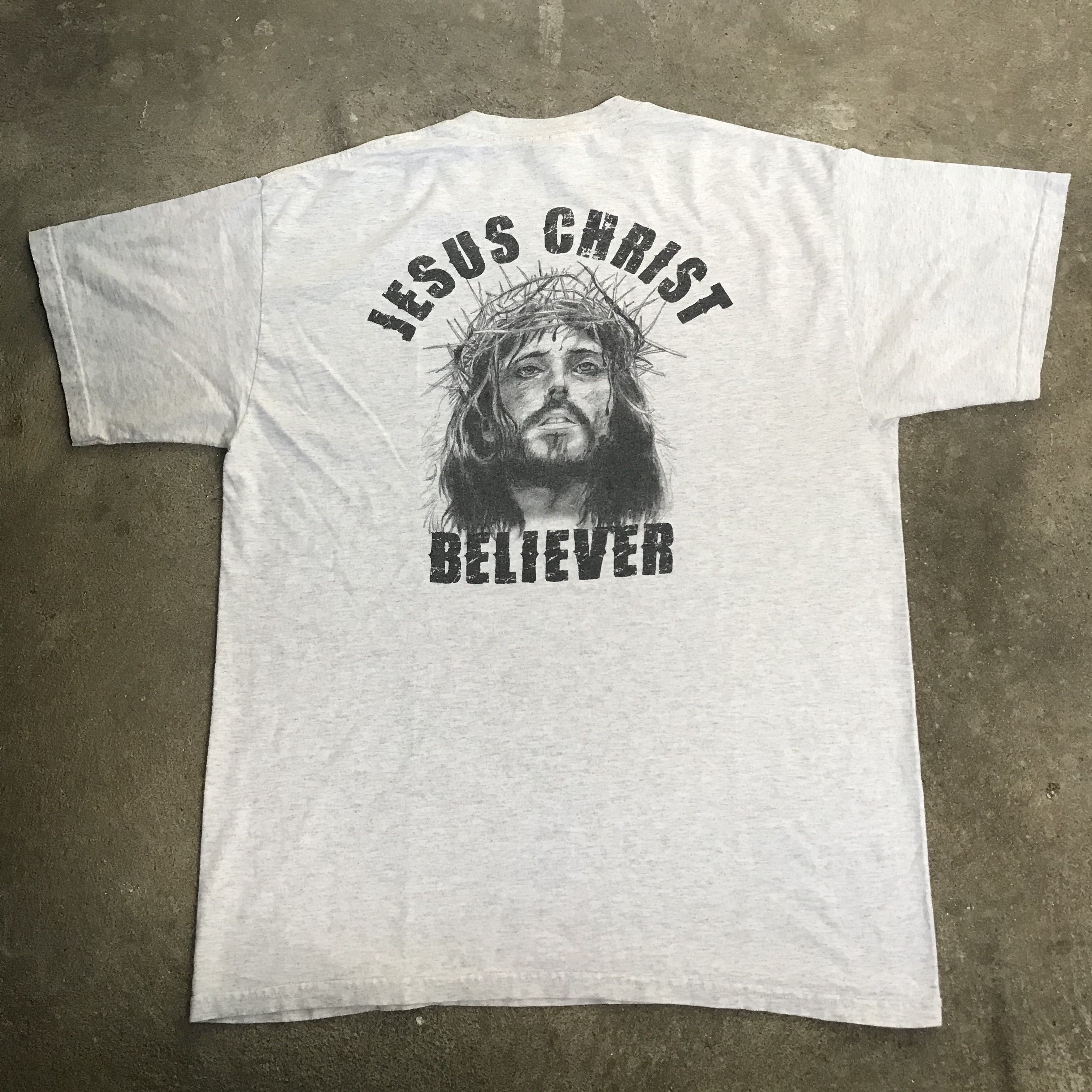 Vintage Vintage Y2K Jesus God Holy Bible Promo Tee Size US L / EU 52-54 / 3 - 3 Thumbnail