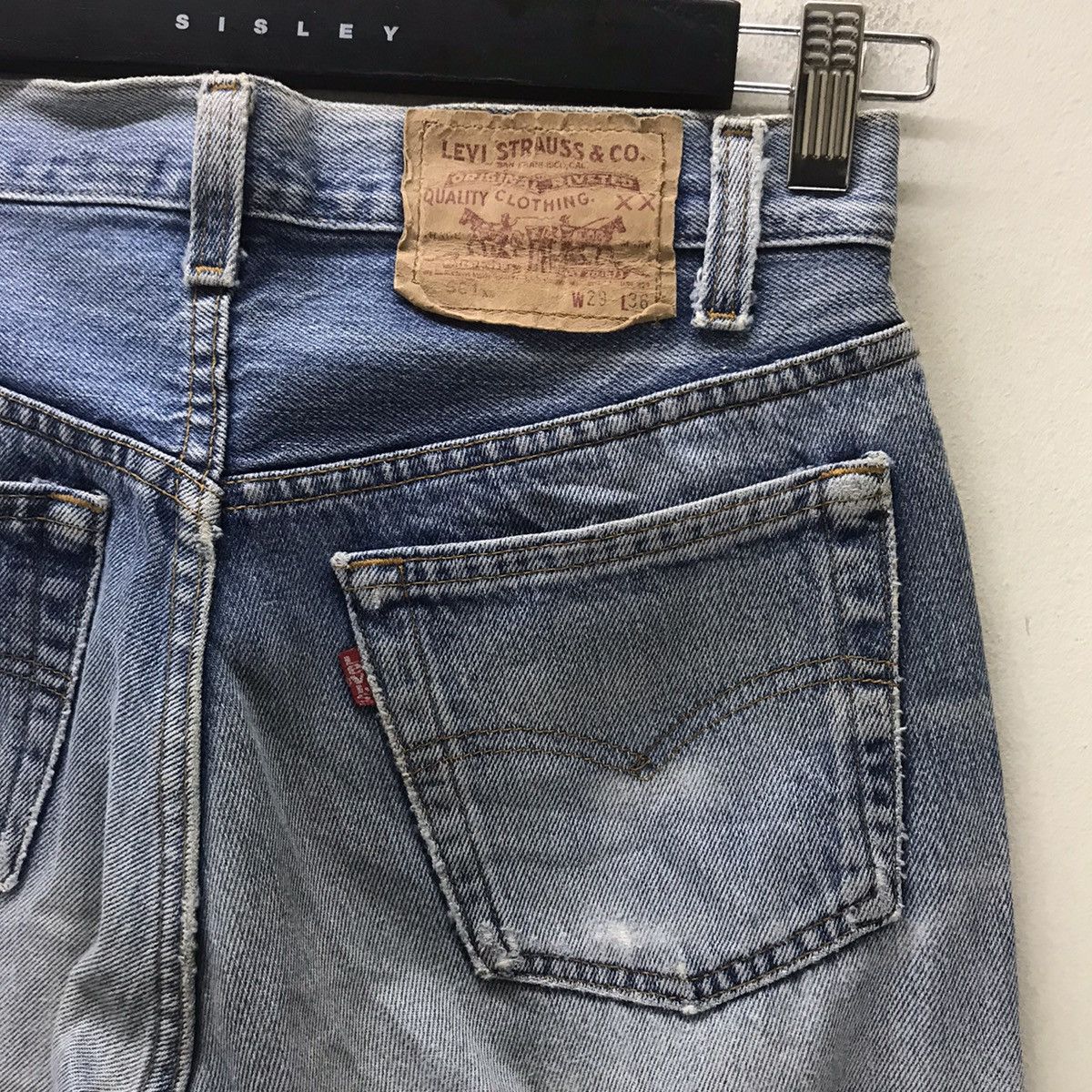 Levi's Vintage 80s Levis 501xx Distress Cobain Style Made USA Size US 28 / EU 44 - 13 Thumbnail