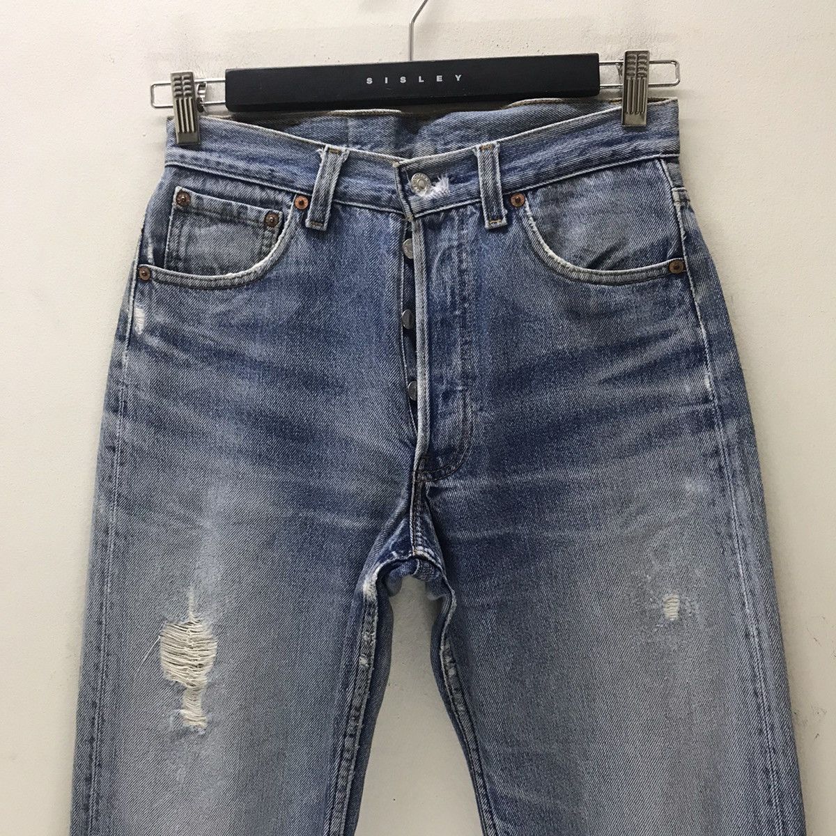 Levi's Vintage 80s Levis 501xx Distress Cobain Style Made USA Size US 28 / EU 44 - 3 Thumbnail