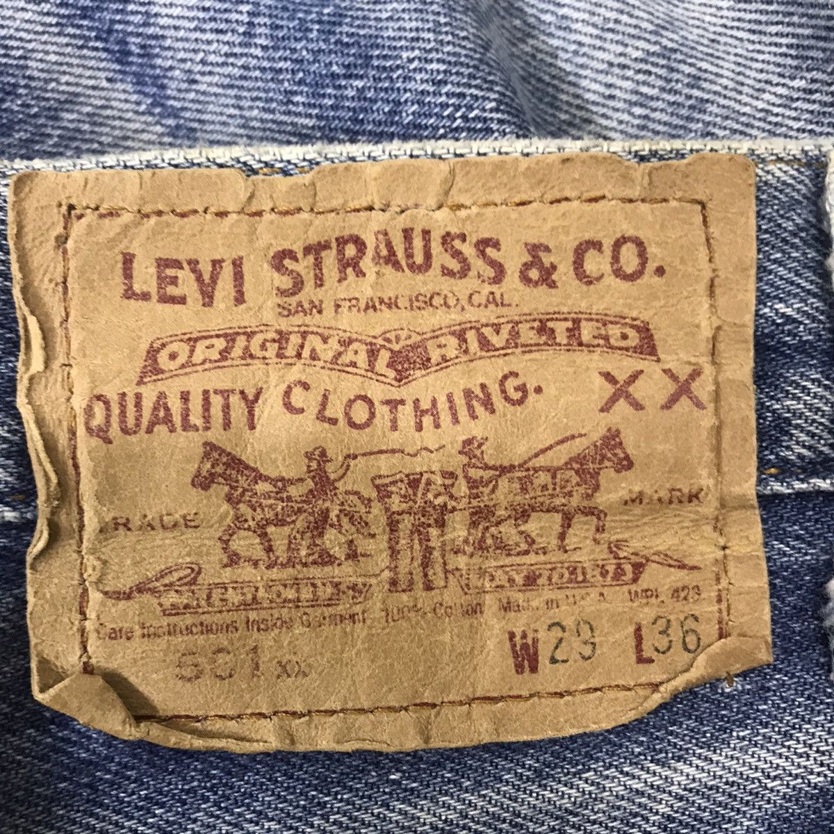 Levi's Vintage 80s Levis 501xx Distress Cobain Style Made USA Size US 28 / EU 44 - 22 Thumbnail
