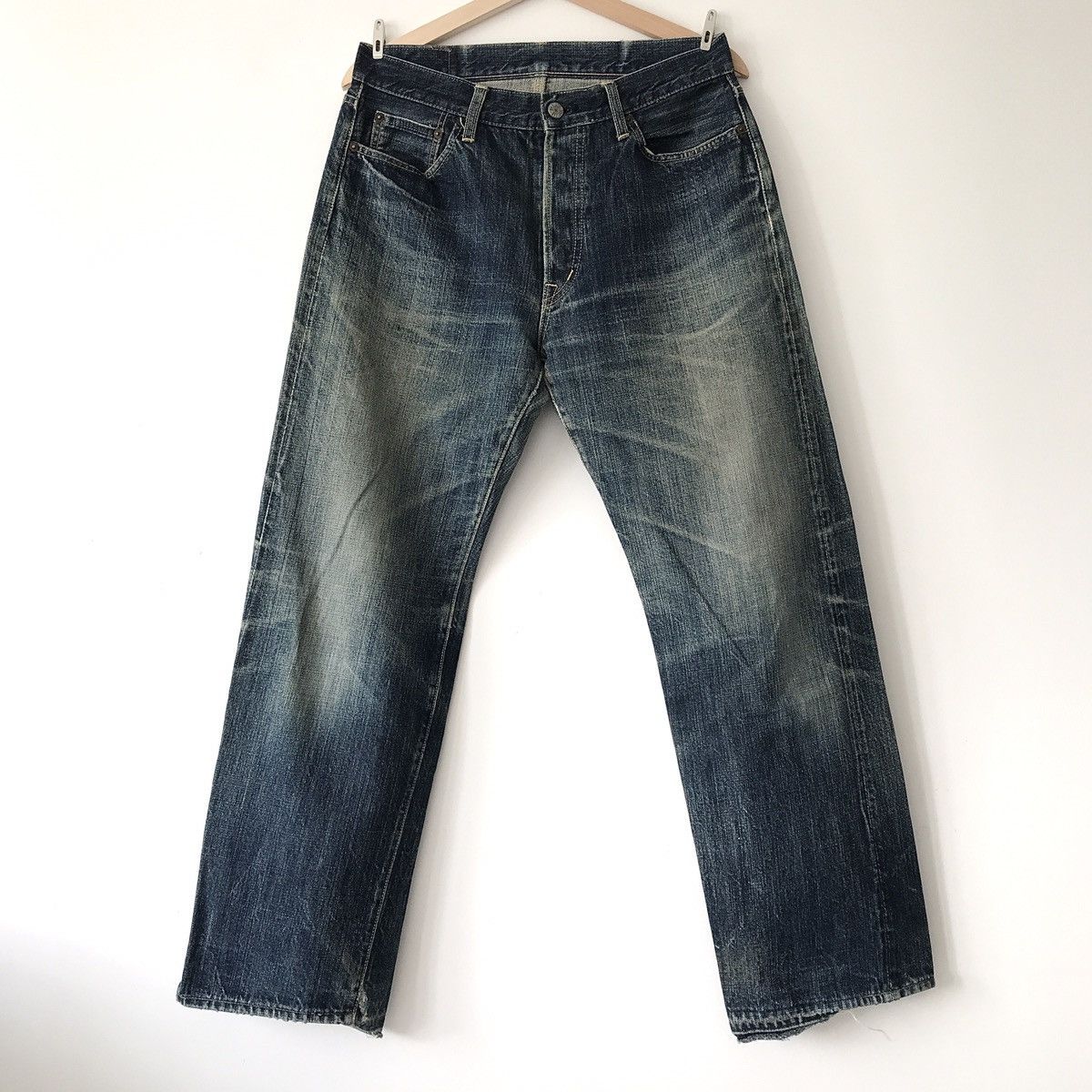 Authentic Omnigod Japan Lot 5010 Indigo Selvedge Denim W32