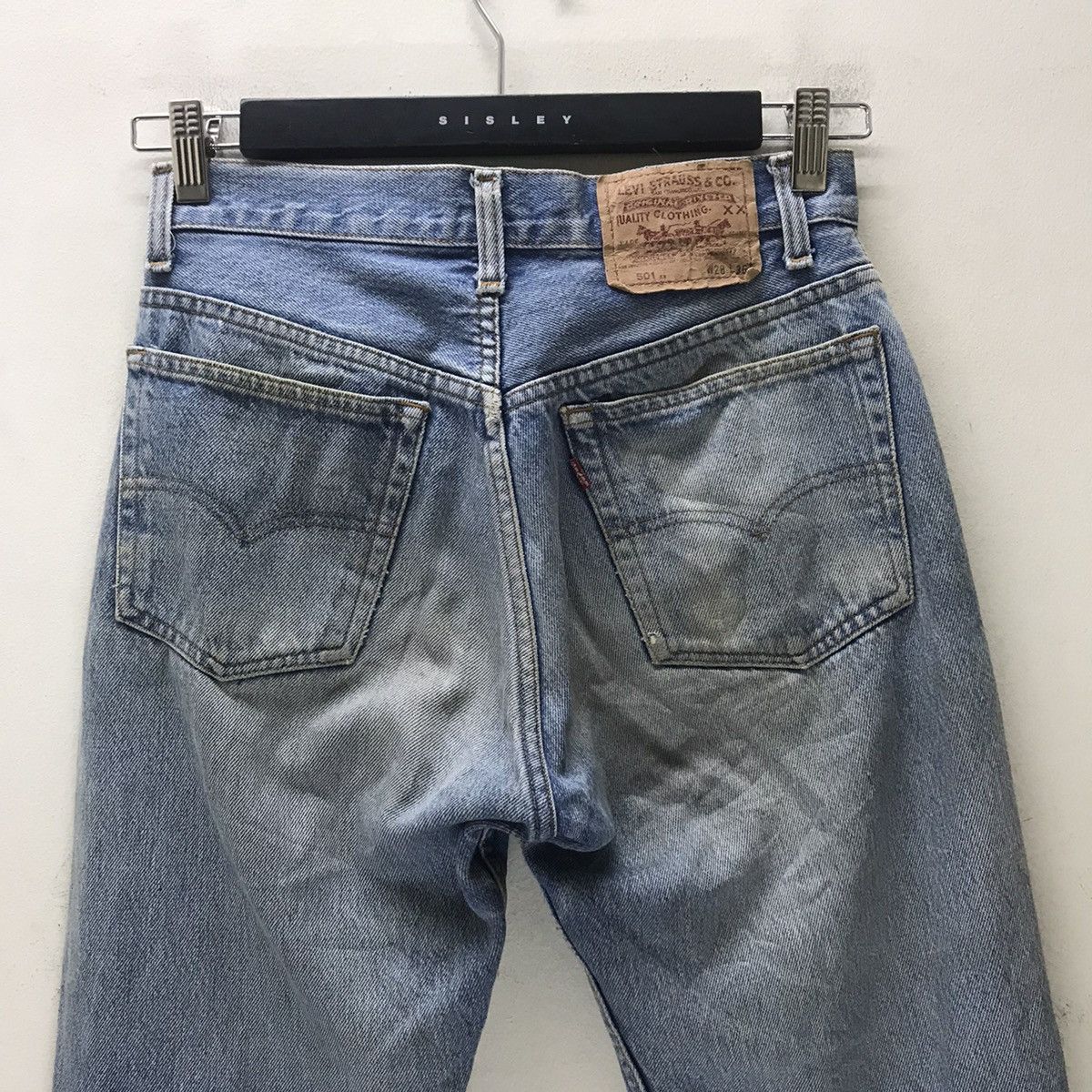Levi's Vintage 80s Levis 501xx Distress Denim Dirty style Size US 28 / EU 44 - 11 Thumbnail