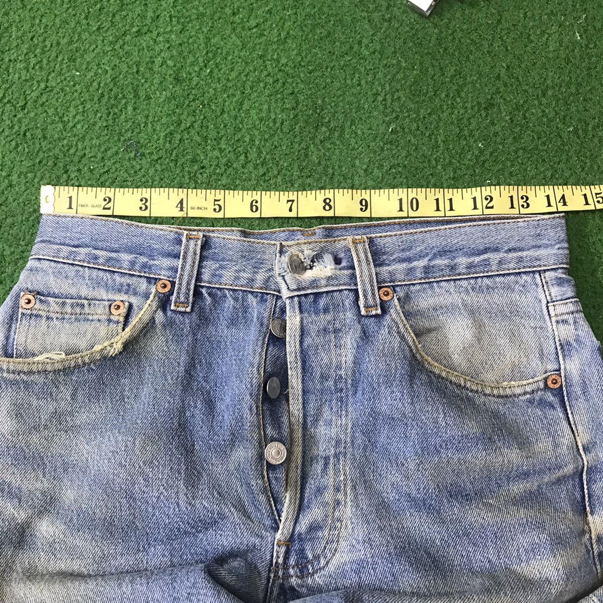 Levi's Vintage 80s Levis 501xx Distress Denim Dirty style Size US 28 / EU 44 - 22 Thumbnail