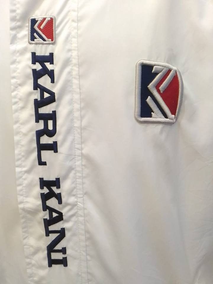 Karl Kani VTG KARL KANI BIG Logo Hoodie Windbreaker Size US L / EU 52-54 / 3 - 4 Thumbnail