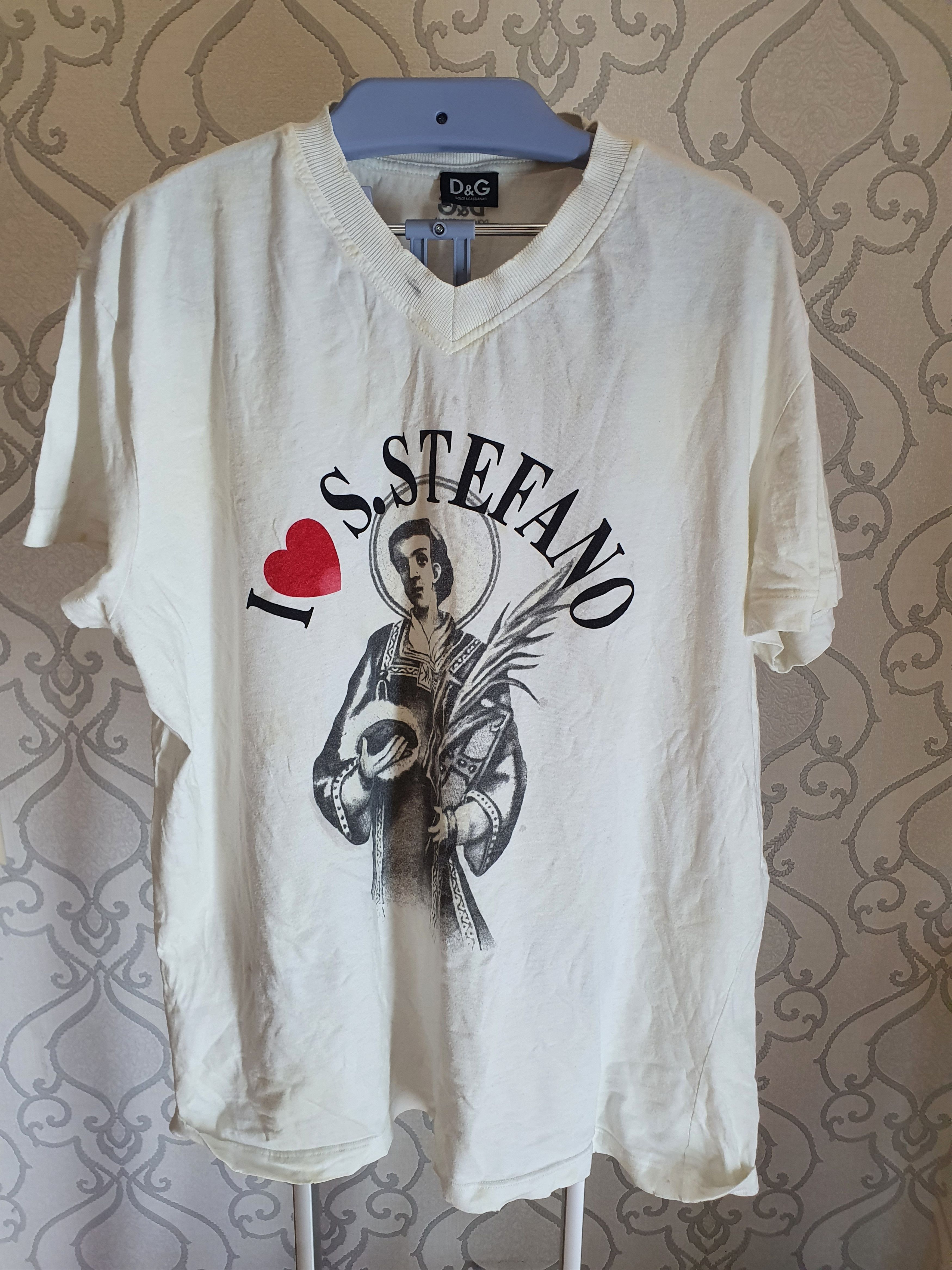 Dolce & Gabbana Dolce & Gabbana I love S. Stefano distressed t 