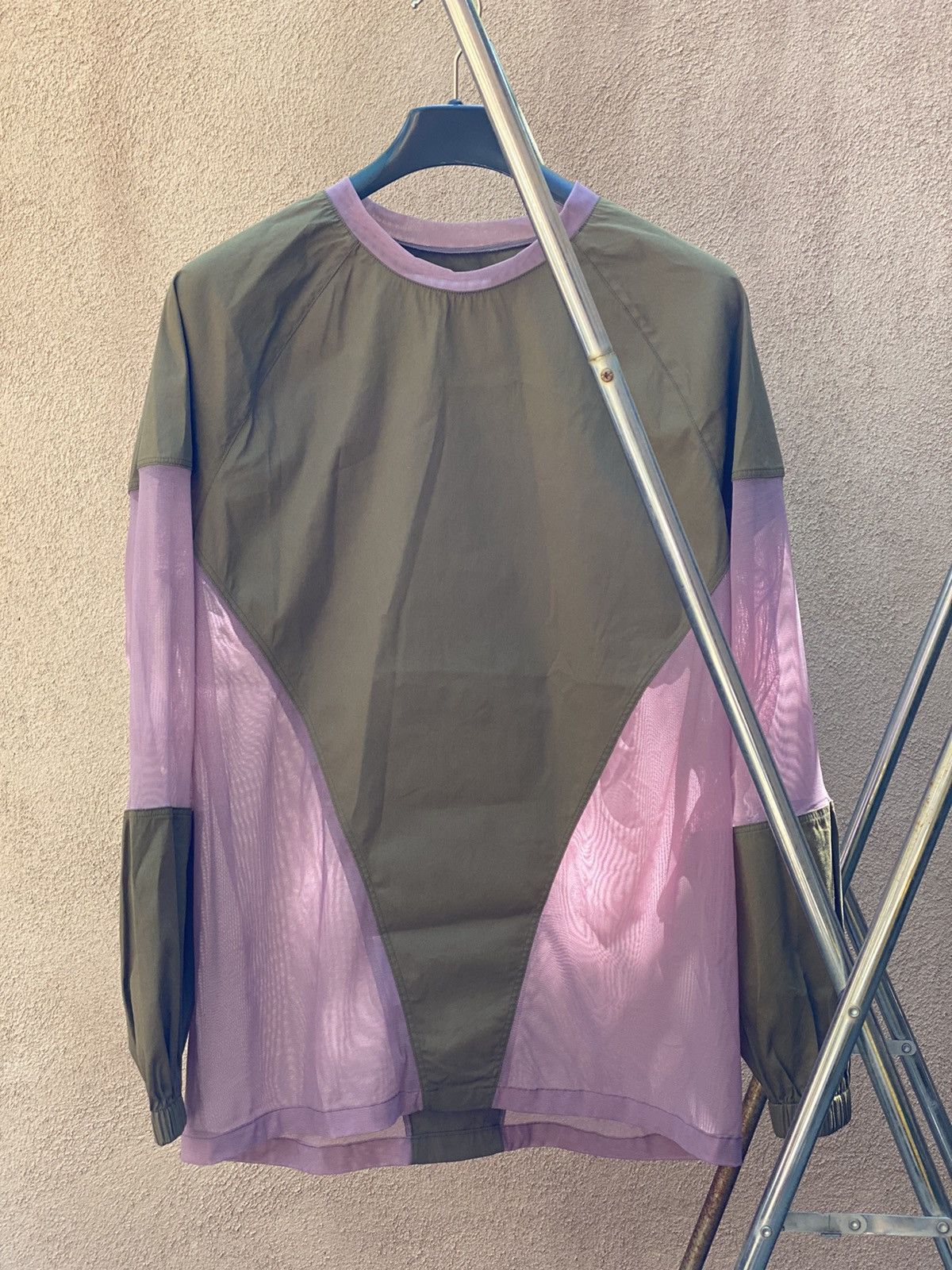 Paria Farzaneh Green Pullover w Tulle Accents Size US M / EU 48-50 / 2 - 3 Thumbnail