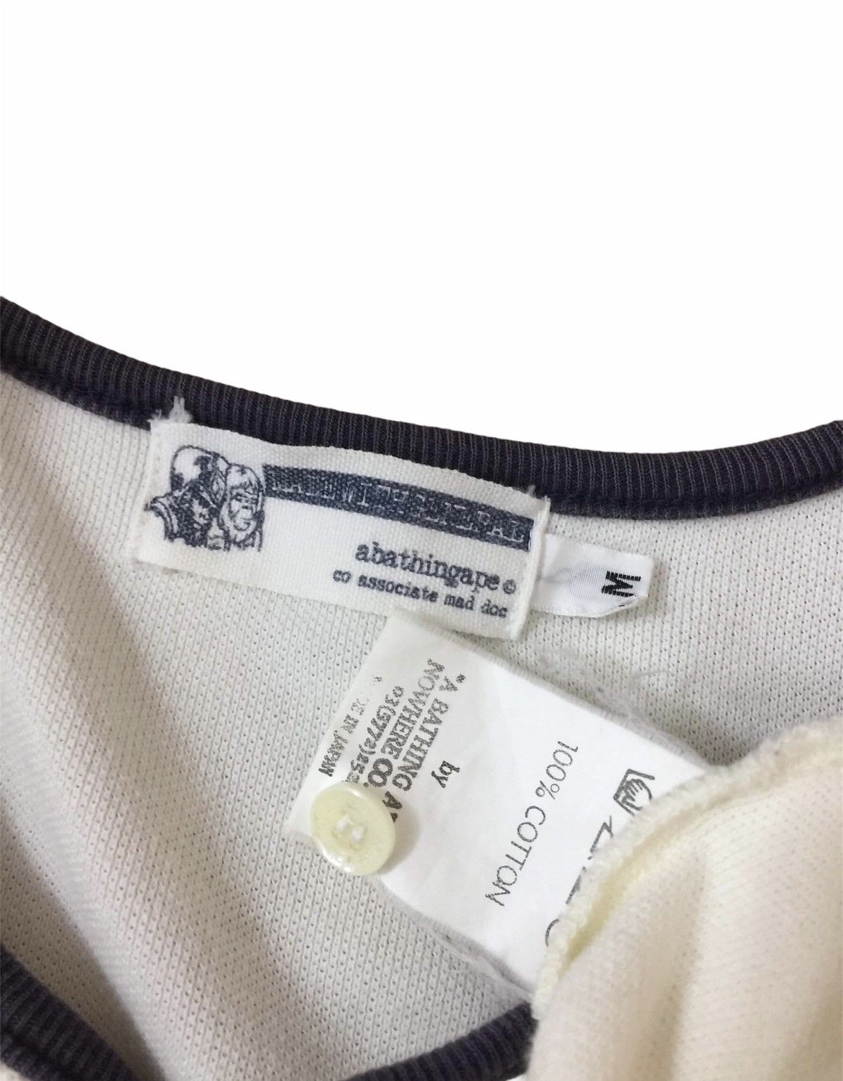 Bape × Vintage Vintage One Point Henley Tee Size US M / EU 48-50 / 2 - 3 Thumbnail
