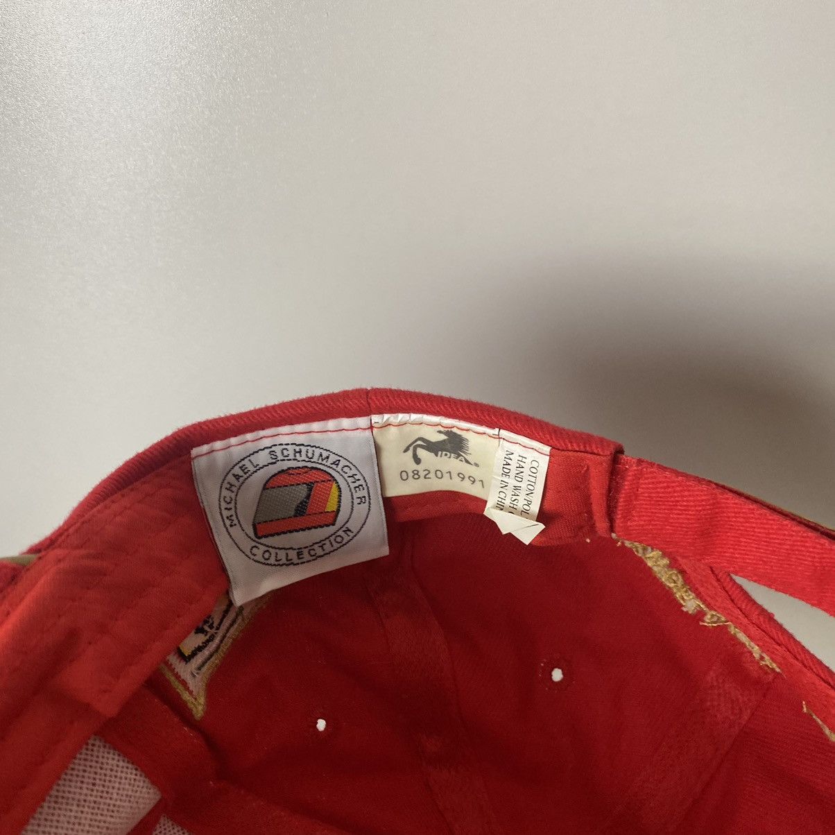 Ferrari × Vintage Ferrari Michael schumacher hat Size ONE SIZE - 5 Thumbnail