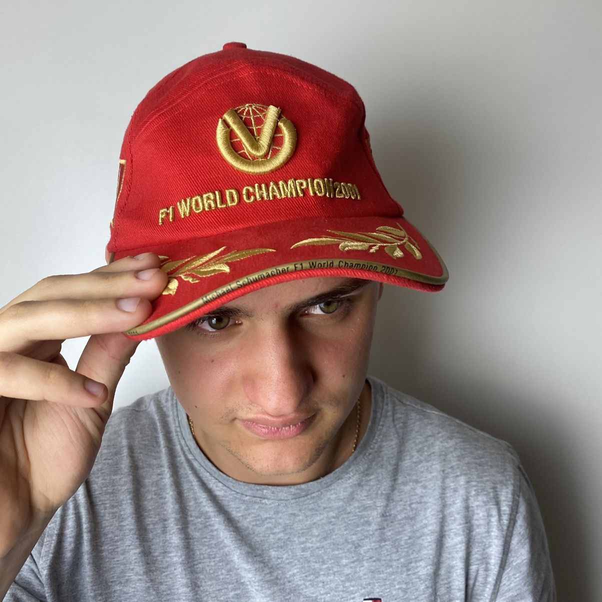 Ferrari × Vintage Ferrari Michael schumacher hat Size ONE SIZE - 1 Thumbnail