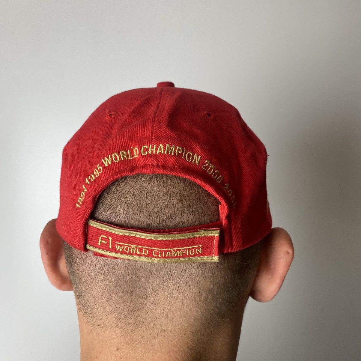 Ferrari × Vintage Ferrari Michael schumacher hat Size ONE SIZE - 4 Thumbnail