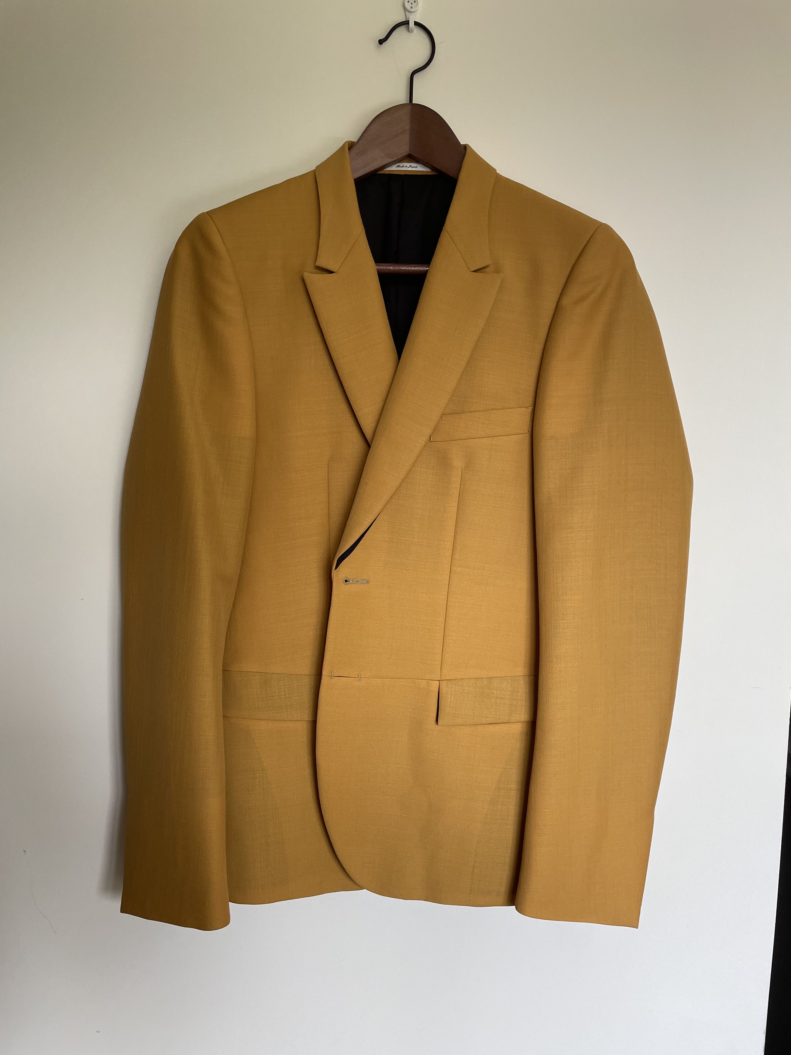 Paul Smith Yellow mohair blazer jacket Size 46R - 1 Thumbnail