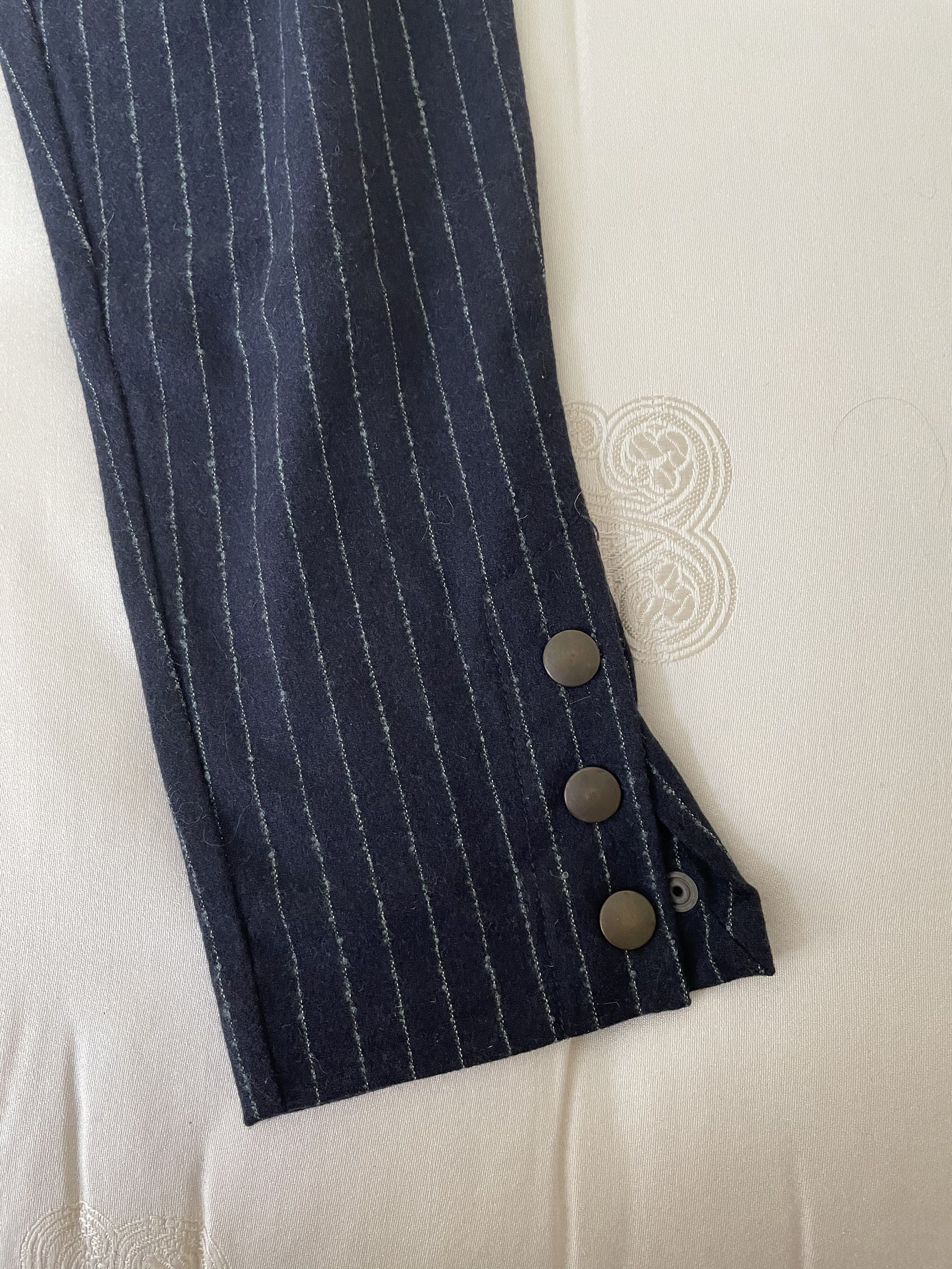 Chloe See by Chloé unisex pinstripe trousers Size US 30 / EU 46 - 4 Thumbnail