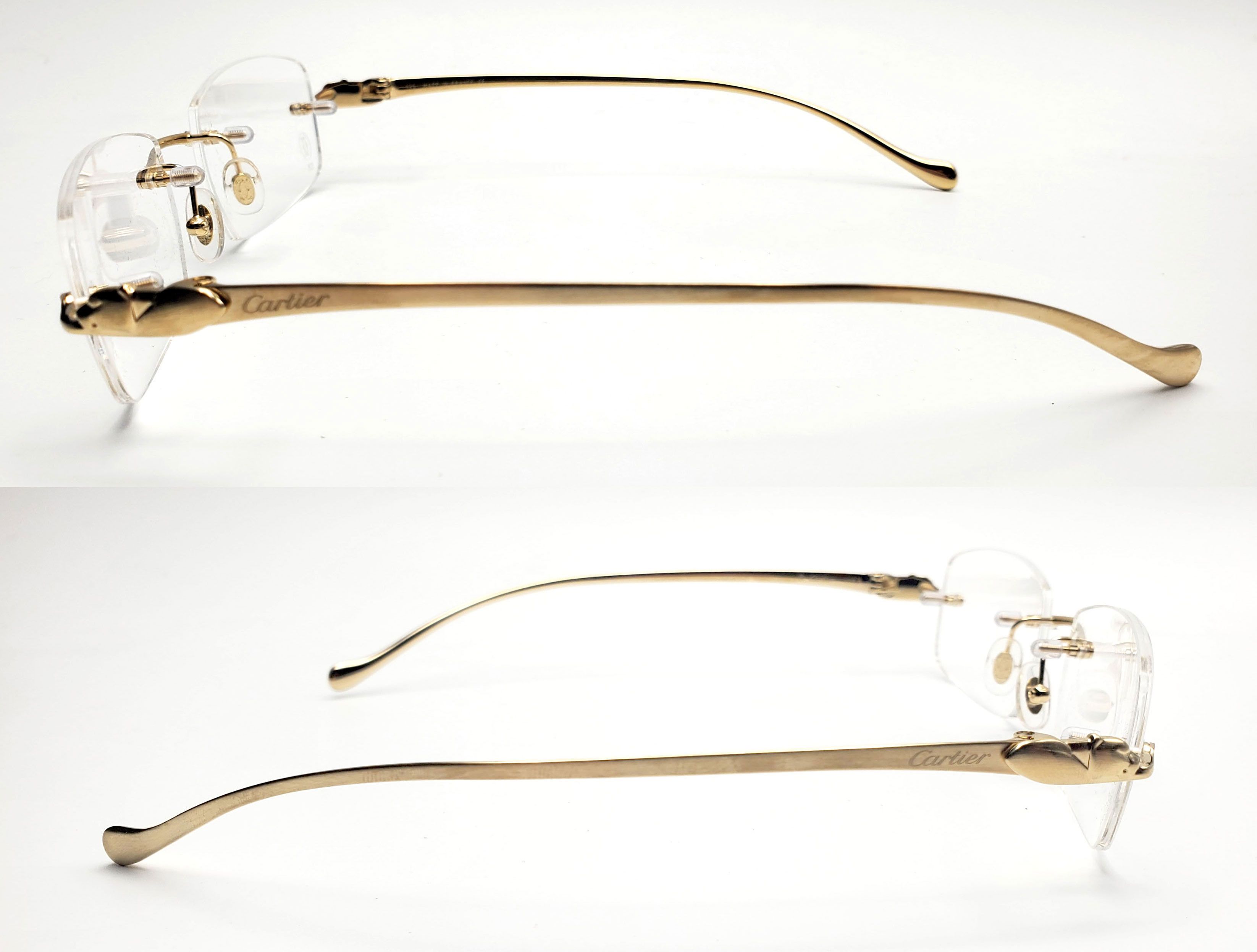 Cartier NEW! Cartier Panthere Gold Glasses CT00580 Size ONE SIZE - 7 Thumbnail