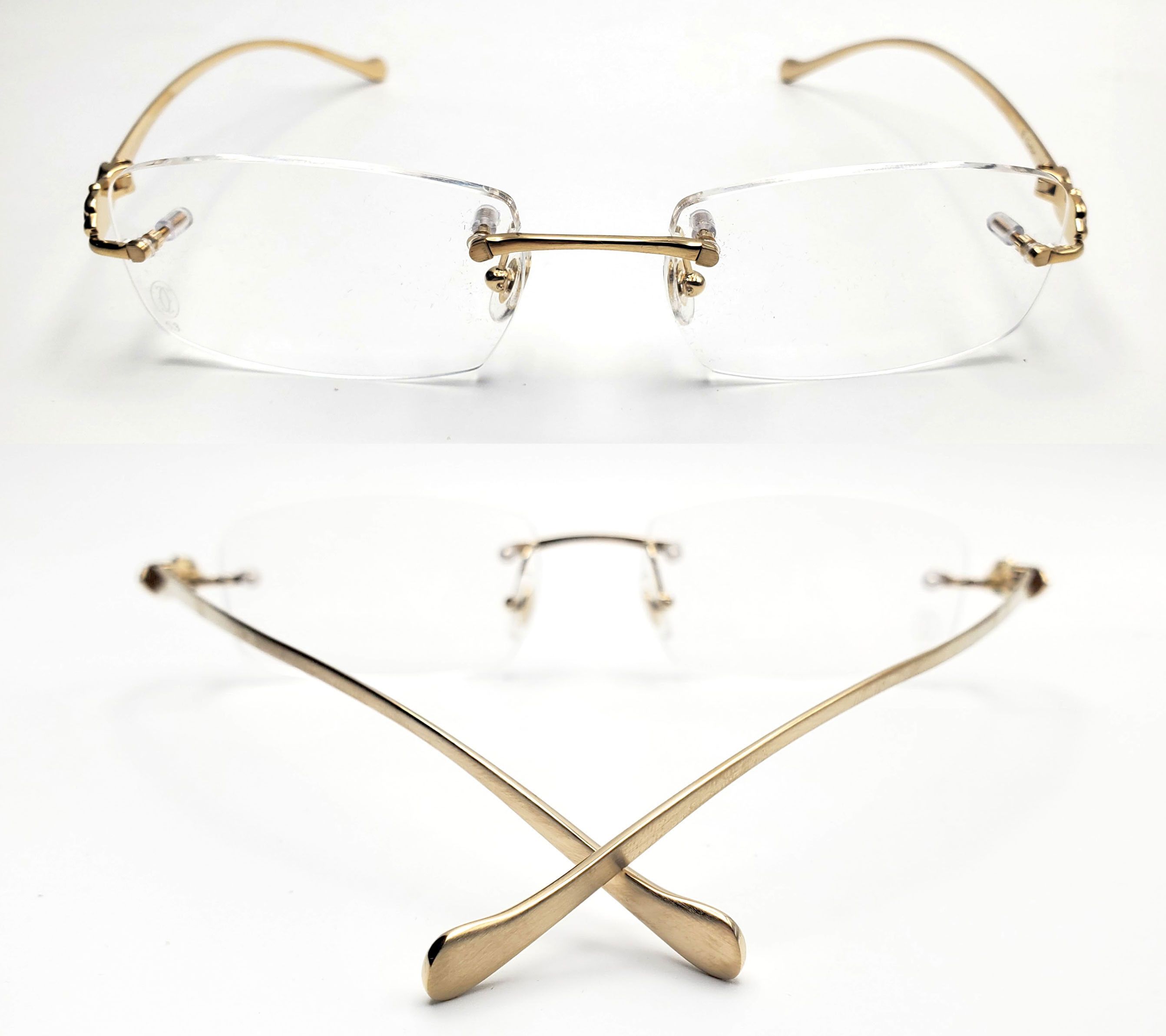 Cartier NEW! Cartier Panthere Gold Glasses CT00580 Size ONE SIZE - 8 Thumbnail