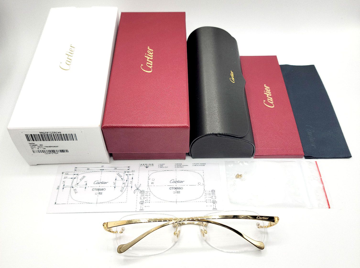 Cartier NEW! Cartier Panthere Gold Glasses CT00580 Size ONE SIZE - 2 Thumbnail
